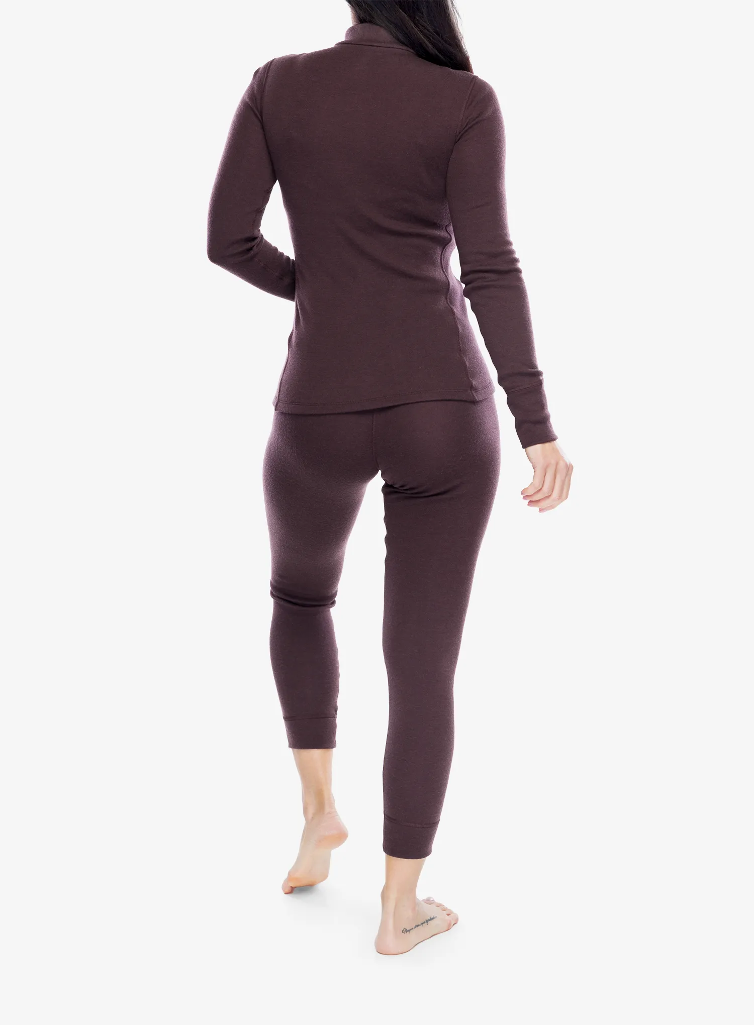 Термокофта жіноча Odlo Merino 260 BL Top Turtle Neck LS Half Zip - fudge