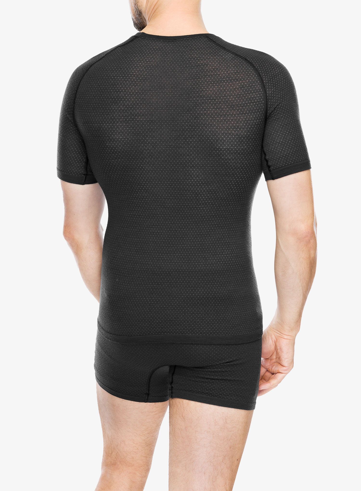 Термофутболка Odlo Merino PW 140 Seamless BL Top Crew Neck SS - black