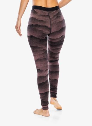 Термолосини жіночі Odlo Merino Ridgelines BL Bottom Long - fudge/black