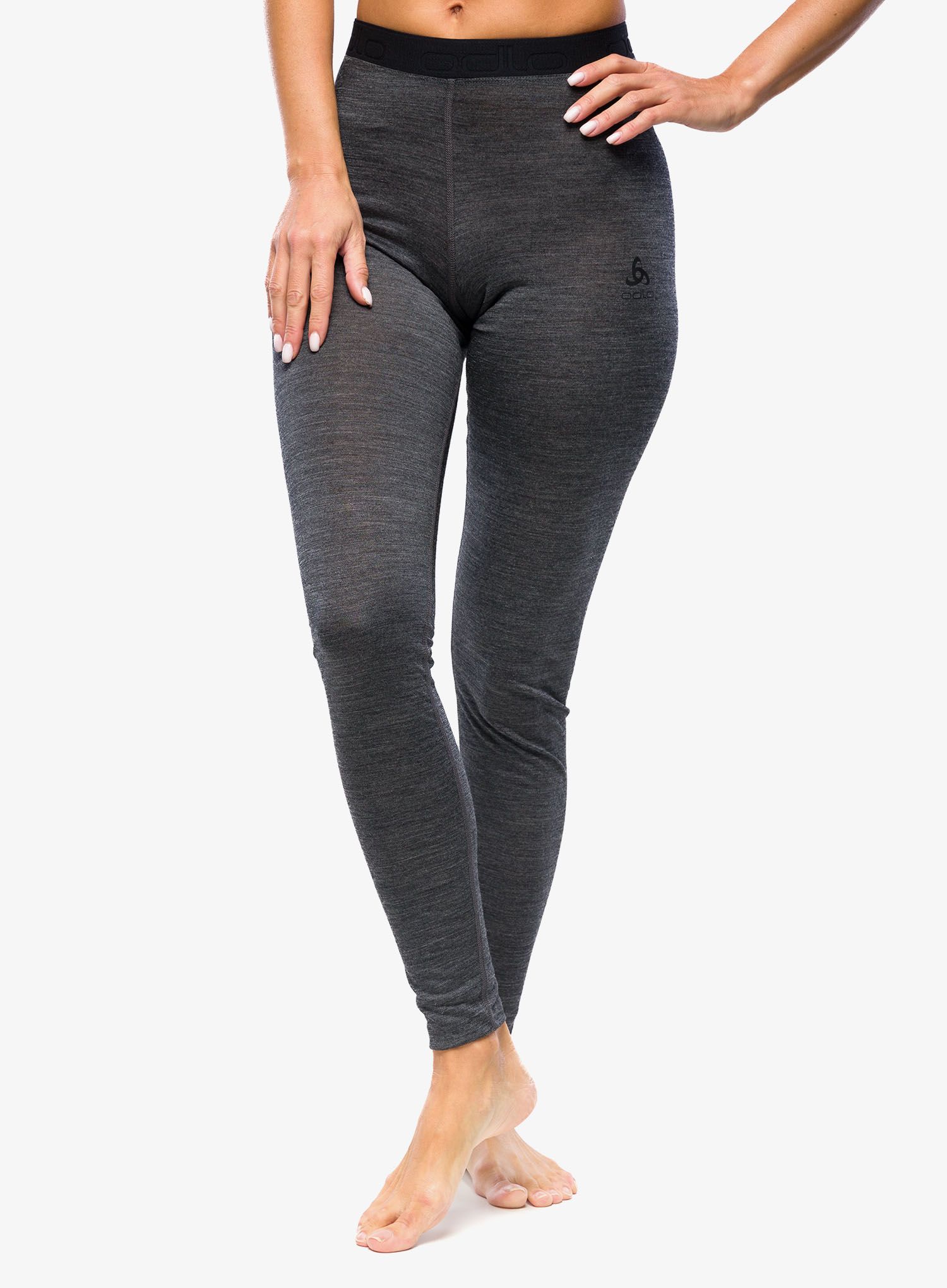 Термолегінси жіночі Odlo Natural Performance PW 150 BL Bottom Long - dark grey melange