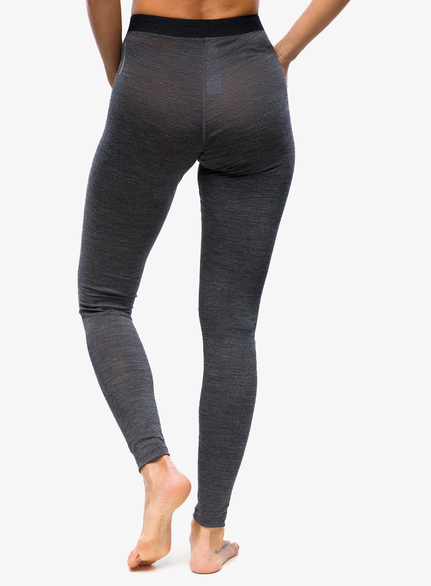 Термолегінси жіночі Odlo Natural Performance PW 150 BL Bottom Long - dark grey melange