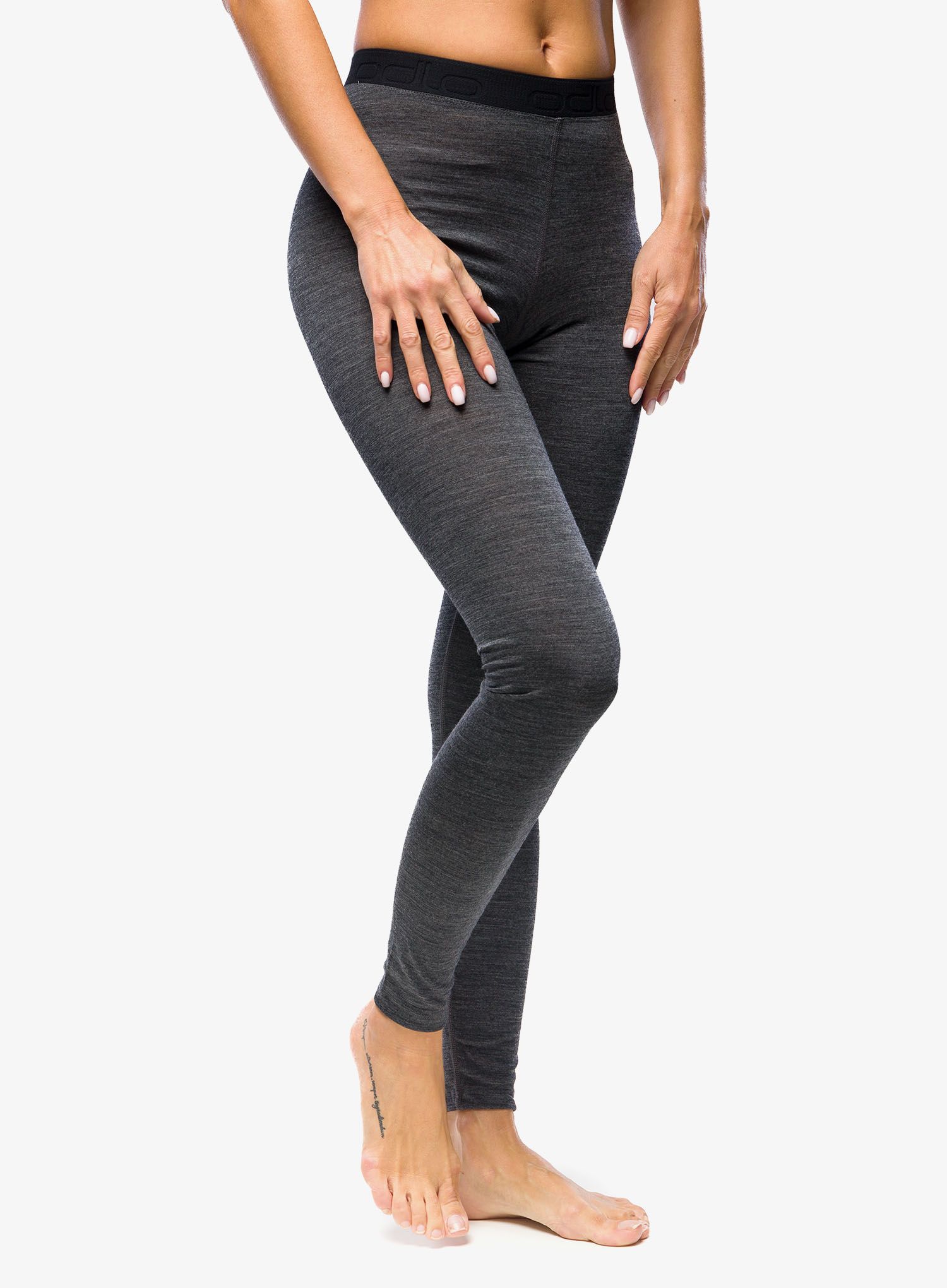 Термолегінси жіночі Odlo Natural Performance PW 150 BL Bottom Long - dark grey melange