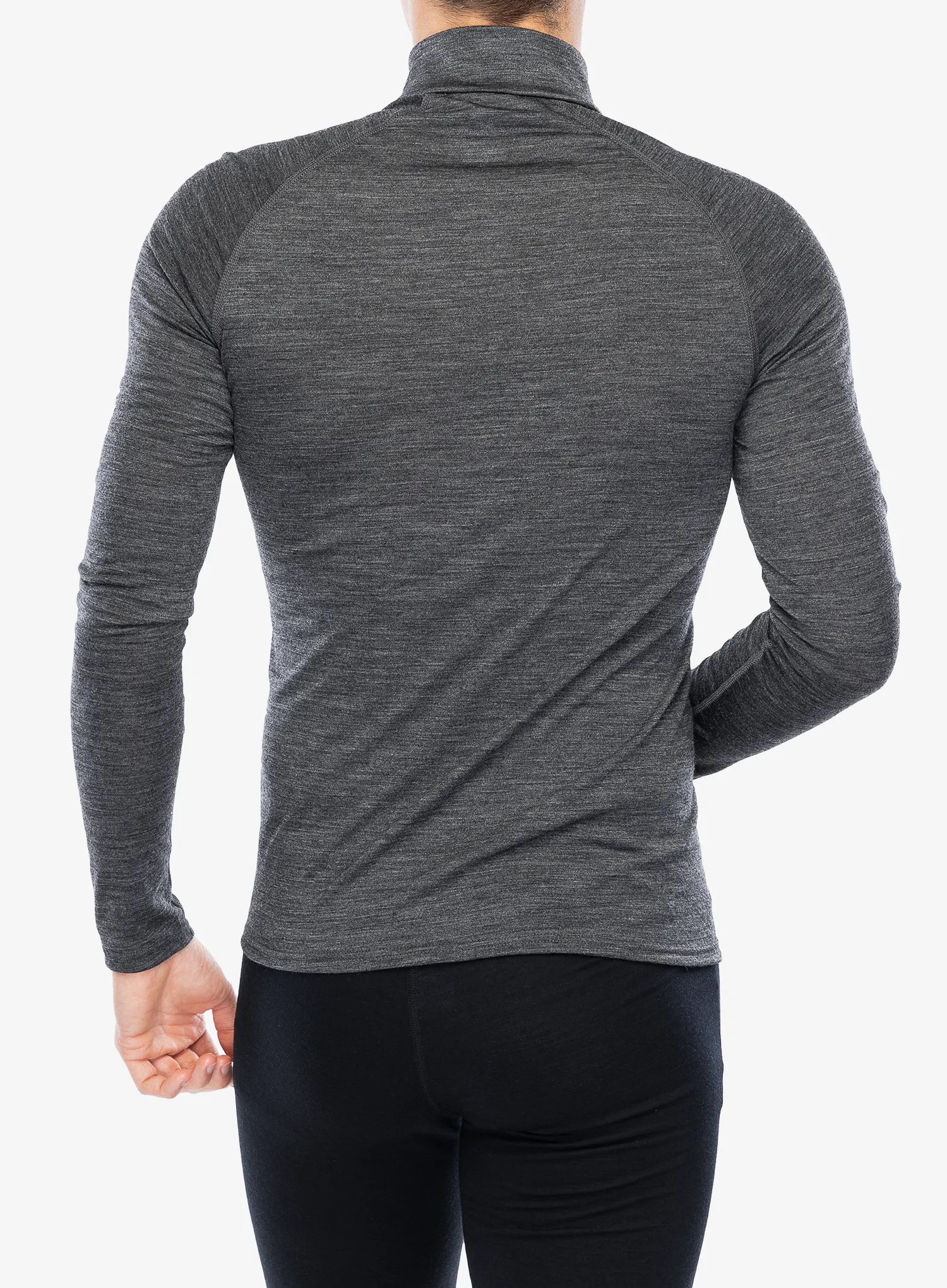 Термокофта Odlo Natural Performance PW 150 BL Top Turtle Neck LS Half Zip - grey melange