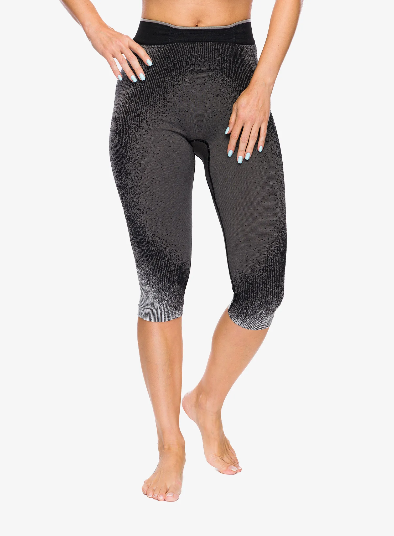Термолегінси жіночі Odlo Performance Warm Blackcomb BL Bottom 3/4 - black