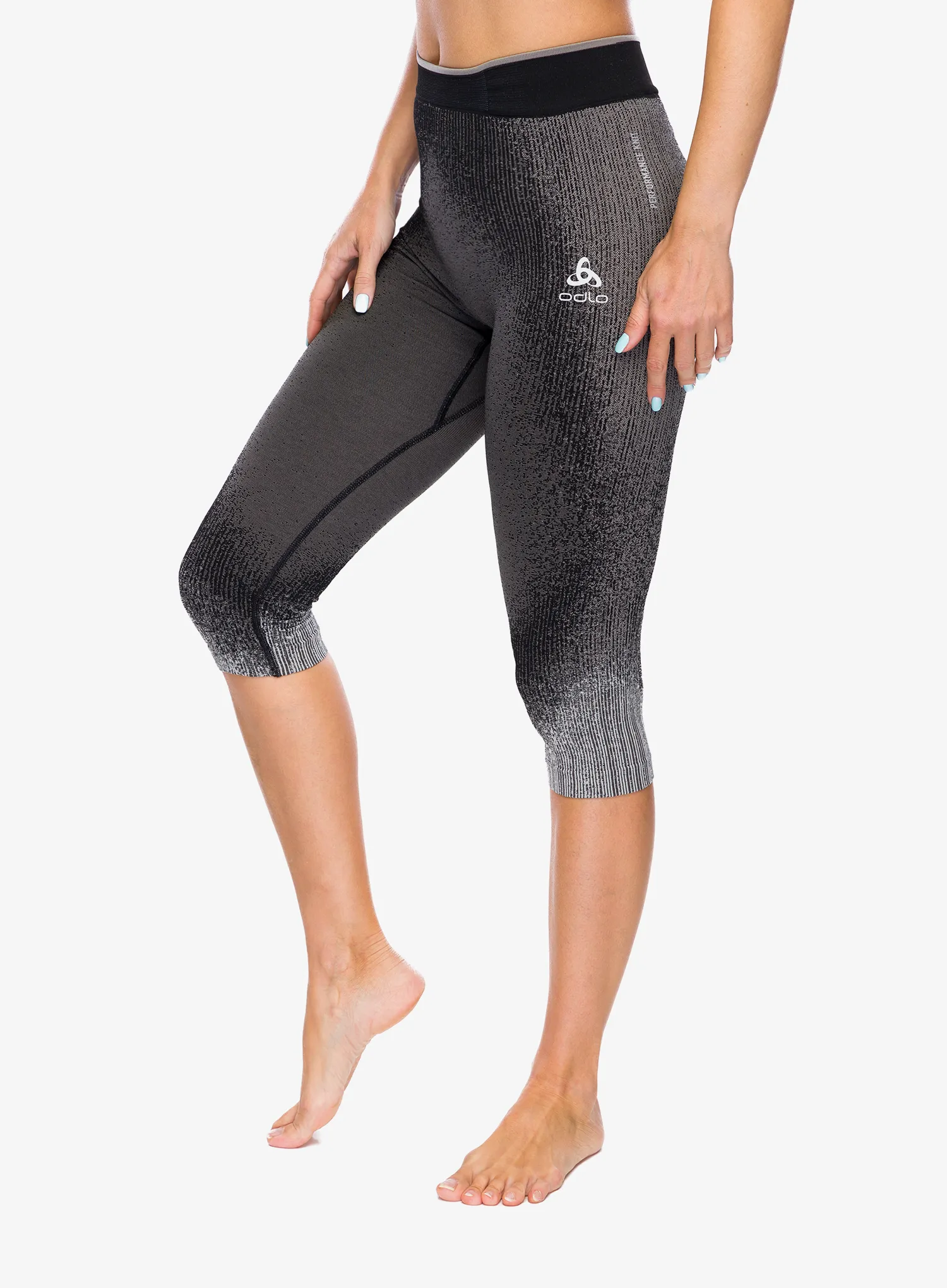 Термолегінси жіночі Odlo Performance Warm Blackcomb BL Bottom 3/4 - black
