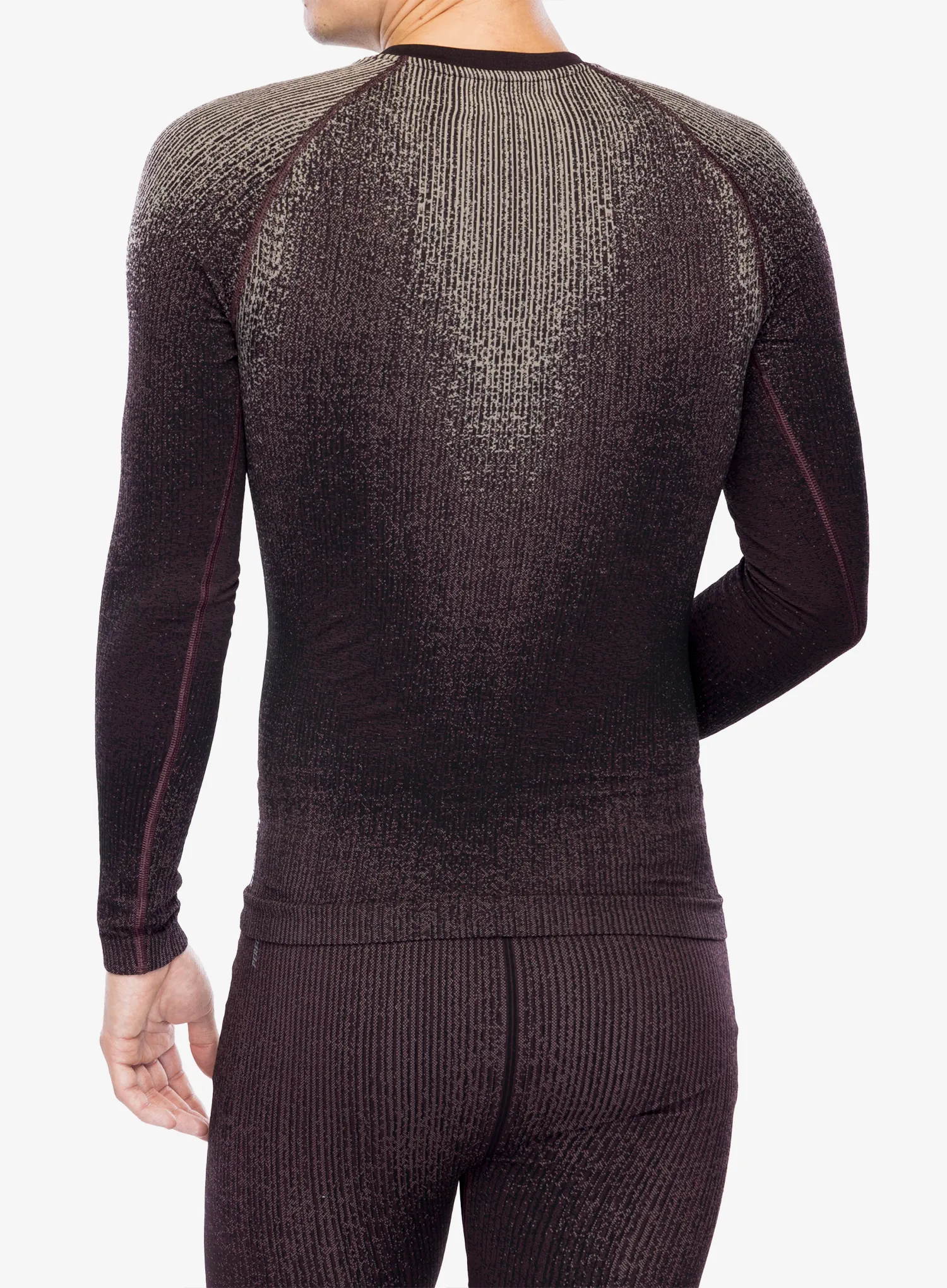 Термокофта Odlo Performance Warm Blackcomb BL Top Crew Neck LS - fudge