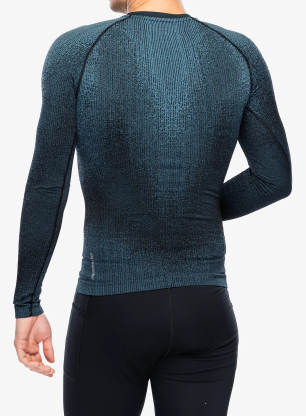 Термокофта Odlo Performance Warm Blackcomb BL Top Crew Neck LS - provincial blue