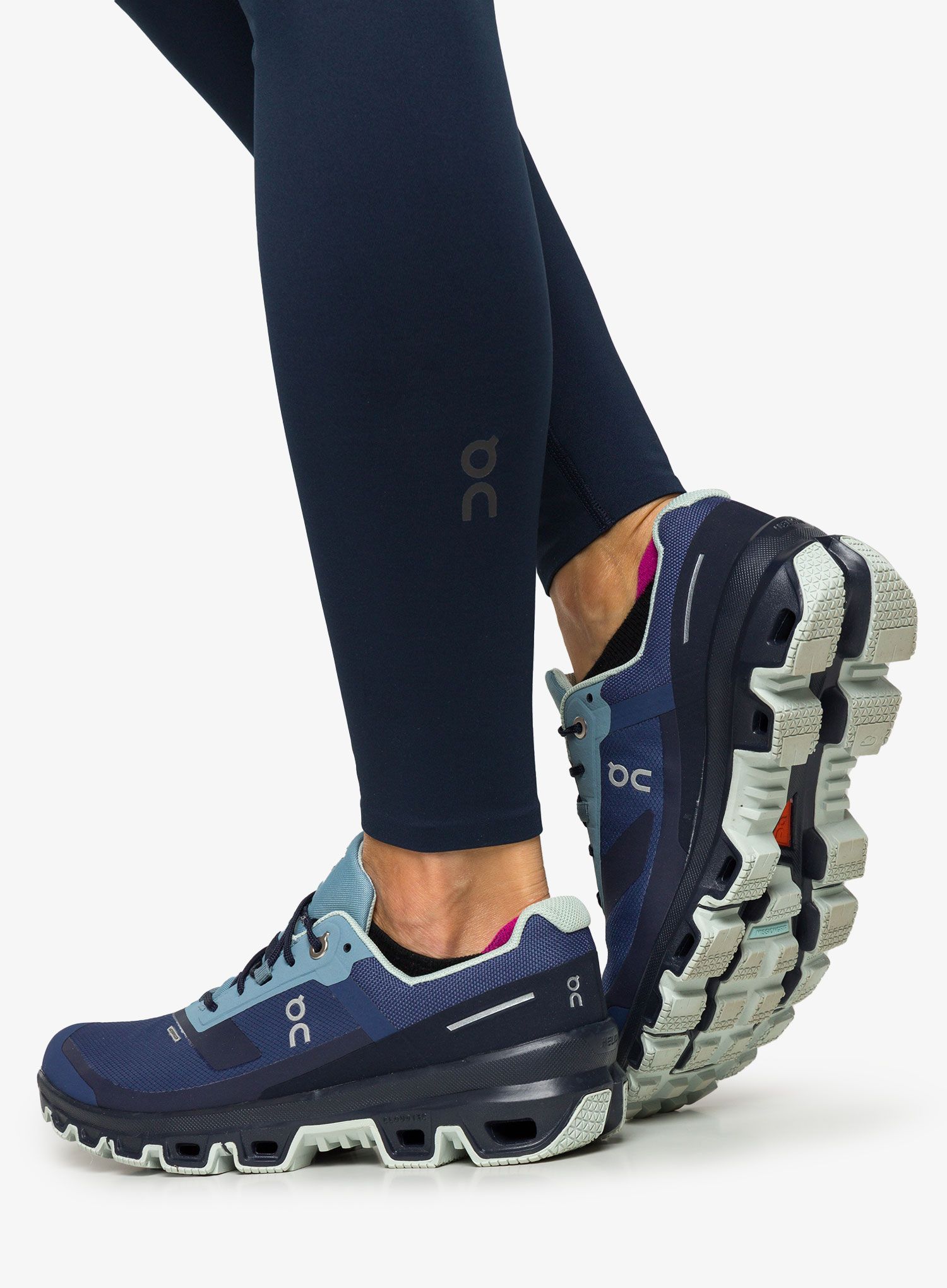 Штани для бігу жіночі On Performance Tights - navy/cobalt