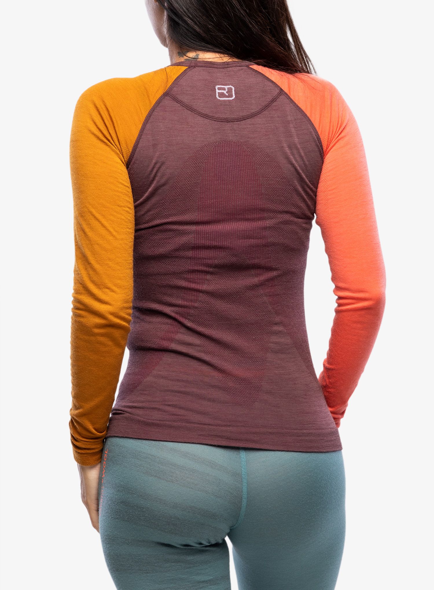 Термокофта жіноча Ortovox 120 Comp Light Long Sleeve - winetasting