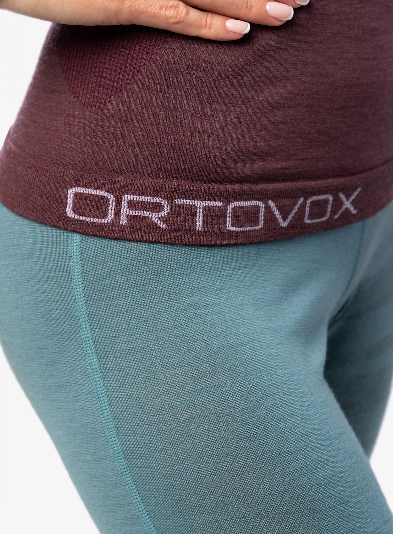 Термокофта жіноча Ortovox 120 Comp Light Long Sleeve - winetasting