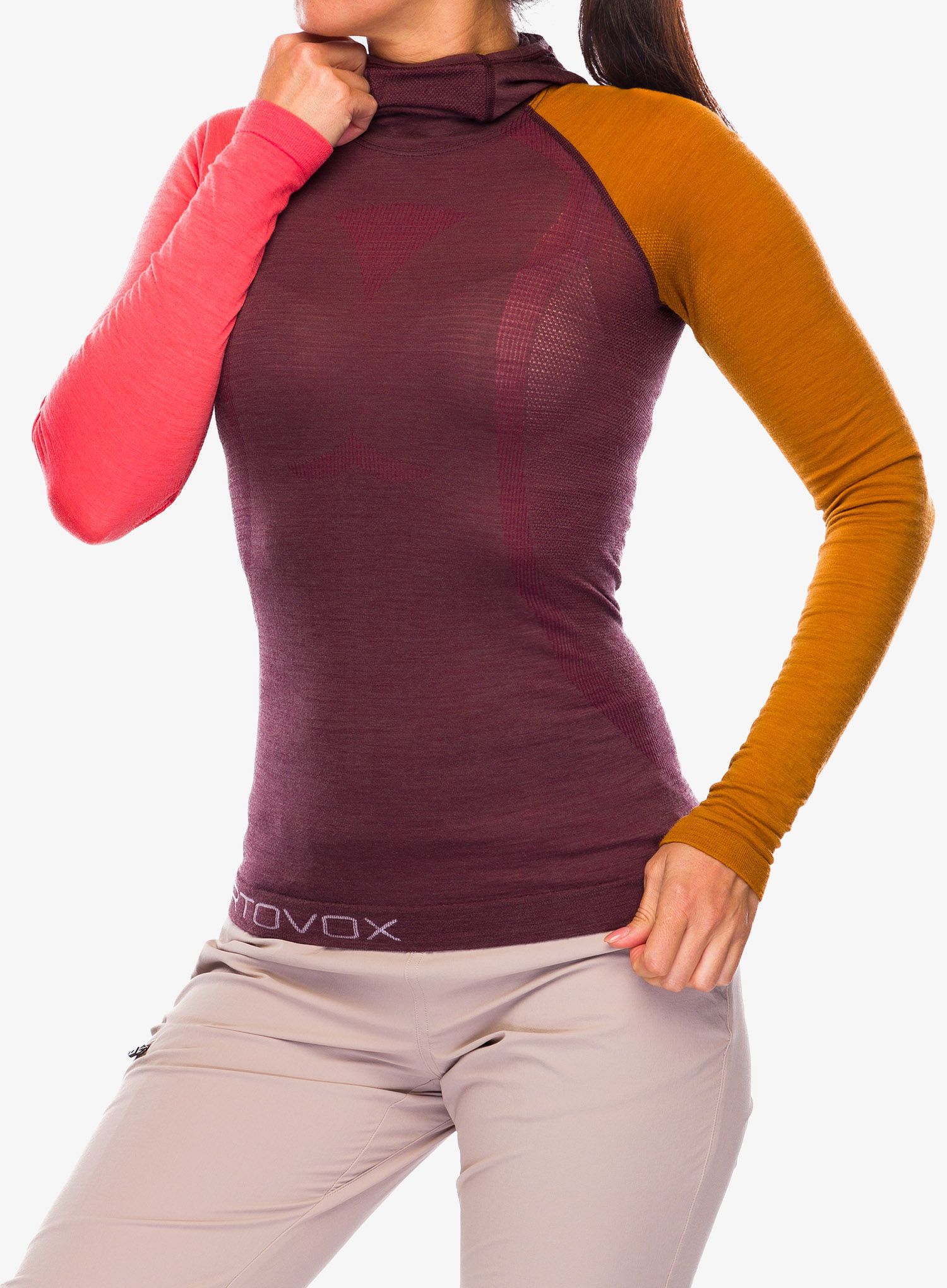 Термокофта жіноча Ortovox 120 Comp Light Hoody - winetasting