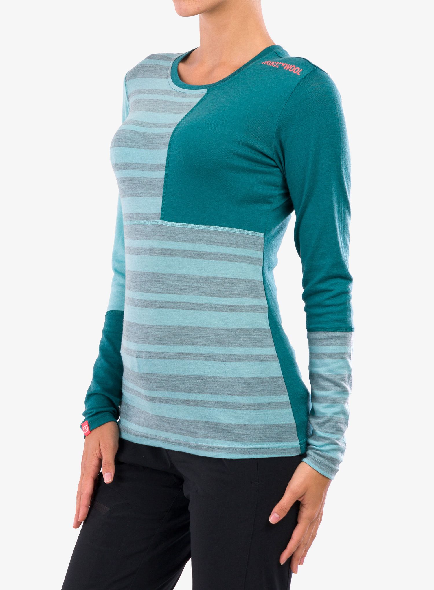 Кофта жіноча Ortovox 185 Rock'N'Wool Long Sleeve - ice waterfall