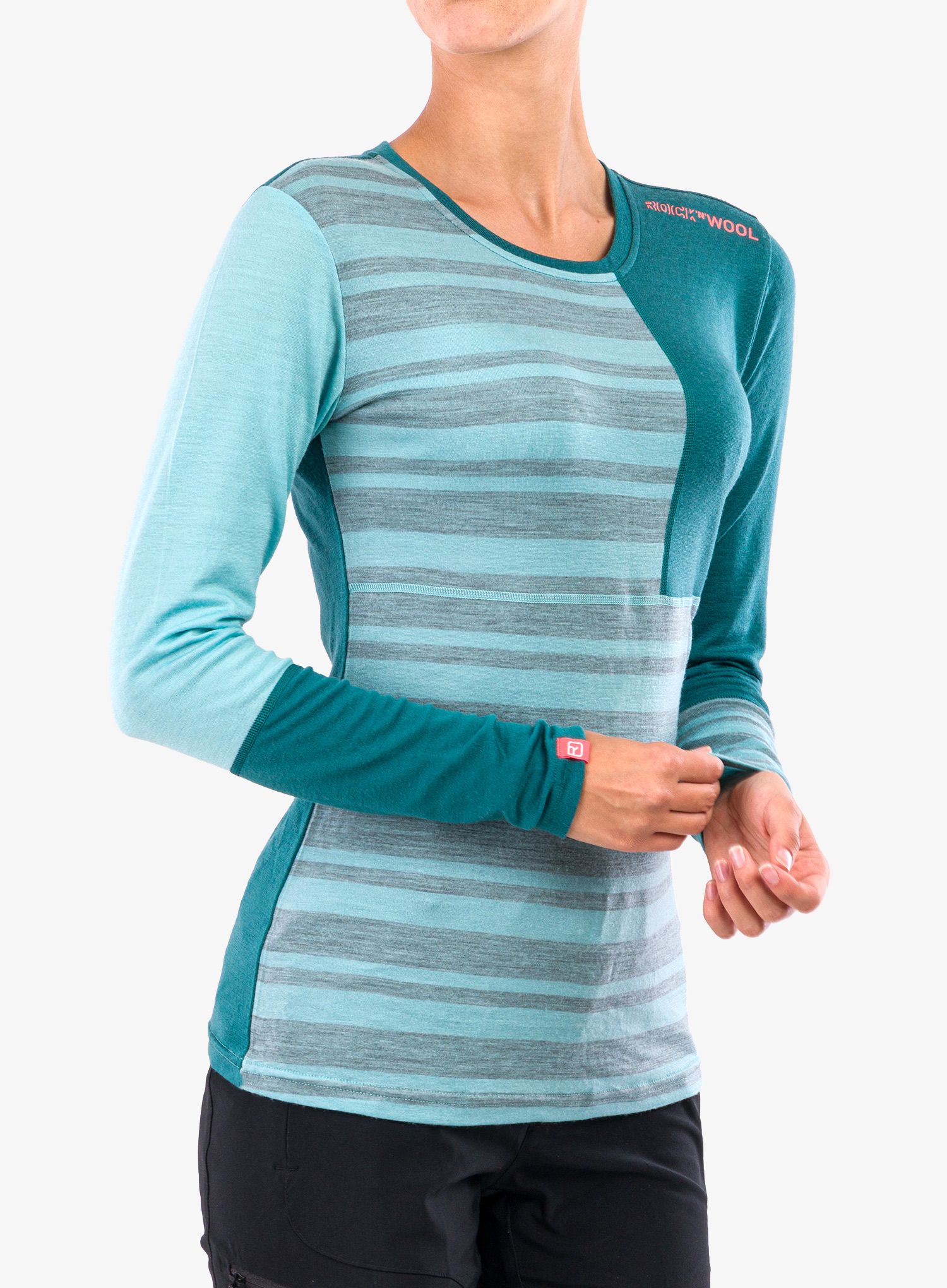 Кофта жіноча Ortovox 185 Rock'N'Wool Long Sleeve - ice waterfall