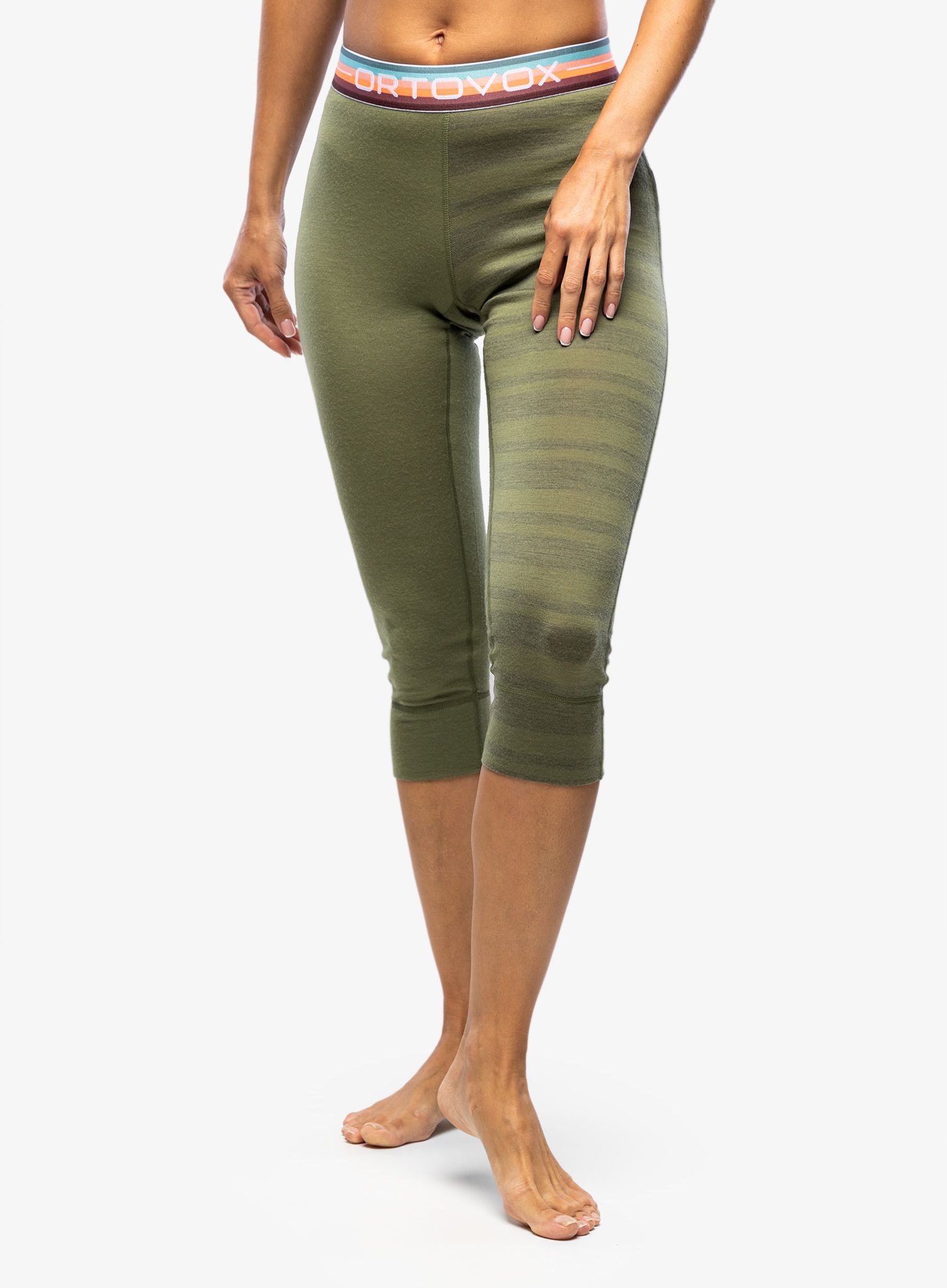 Термолегінси жіночі Ortovox 185 Rock N Wool Short Pants - wild herbs