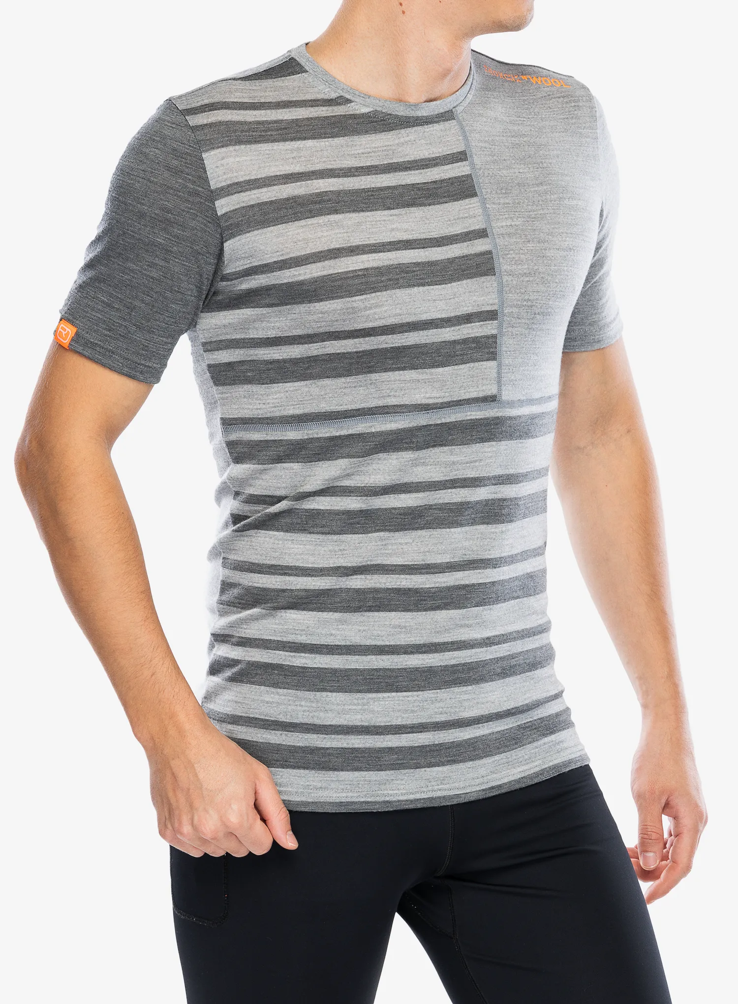Термофутболка Ortovox 185 Rock N Wool Short Sleeve - grey blend