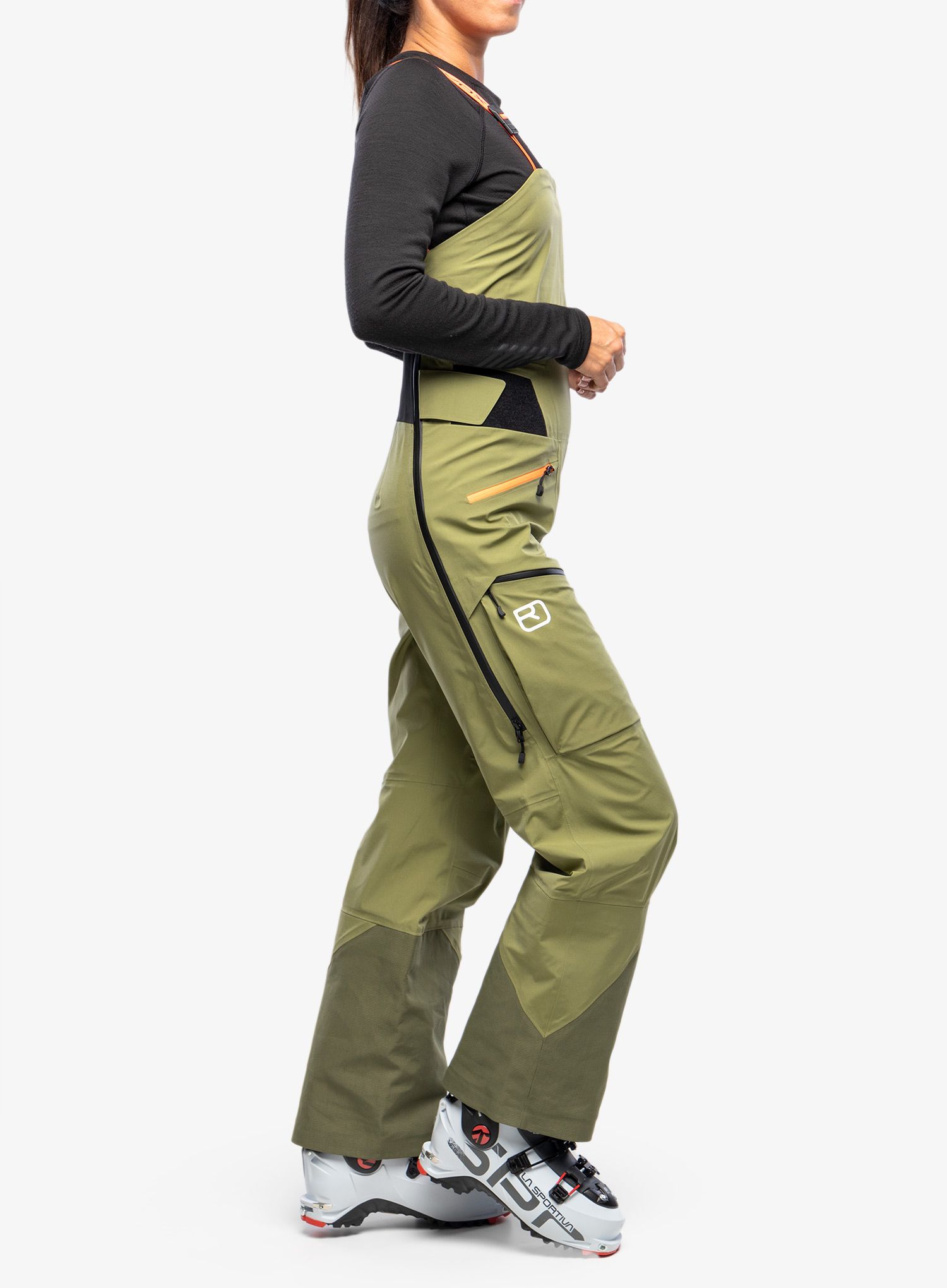 Штани жіночі Ortovox 3L Deep Shell Bib Pants - wild herbs