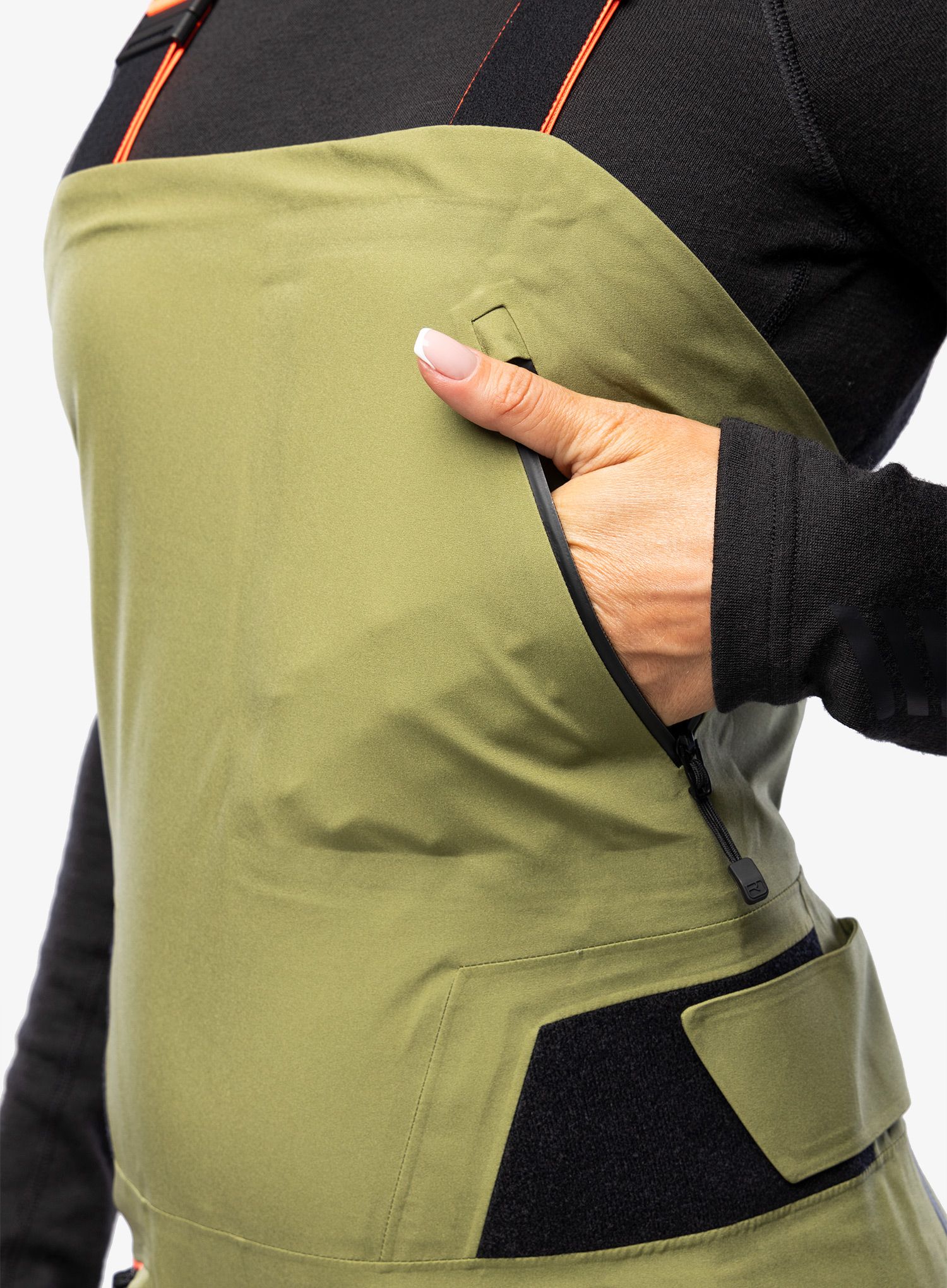 Штани жіночі Ortovox 3L Deep Shell Bib Pants - wild herbs