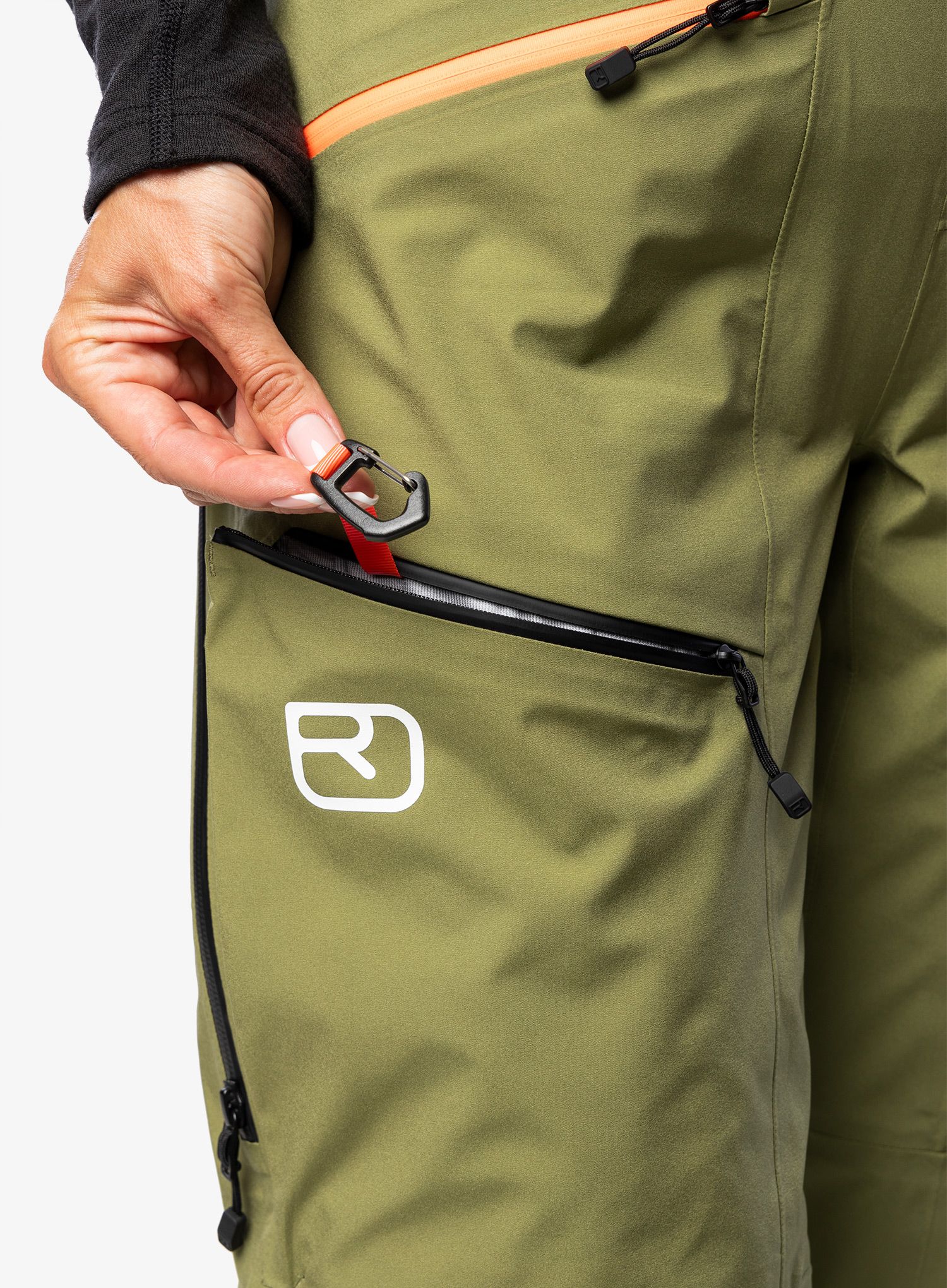 Штани жіночі Ortovox 3L Deep Shell Bib Pants - wild herbs