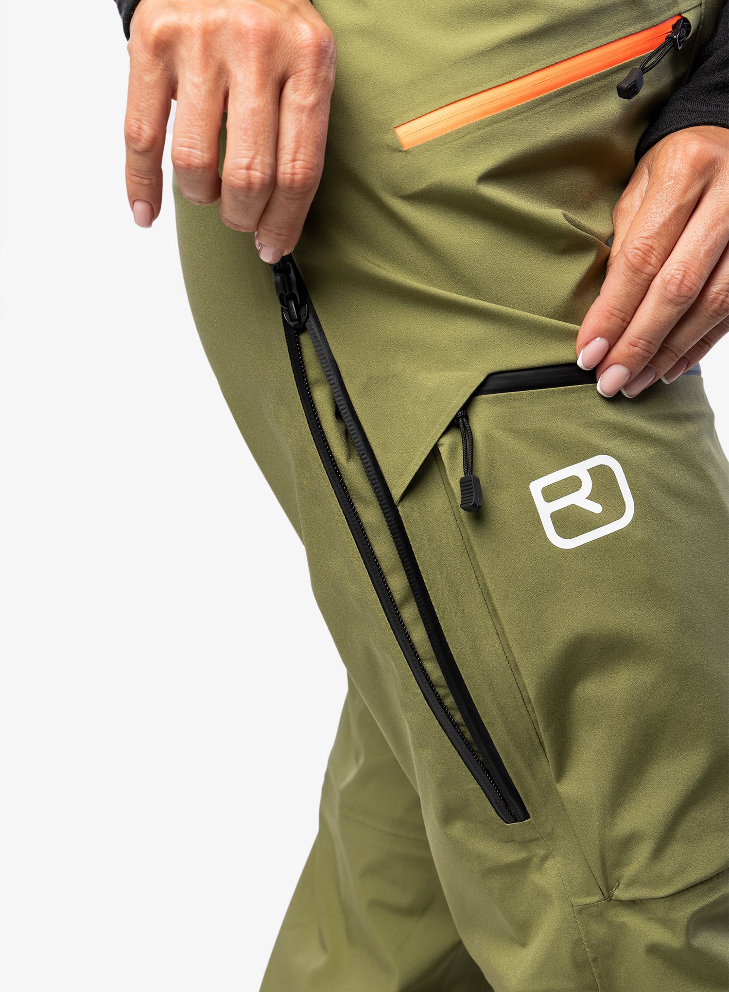 Штани жіночі Ortovox 3L Deep Shell Bib Pants - wild herbs