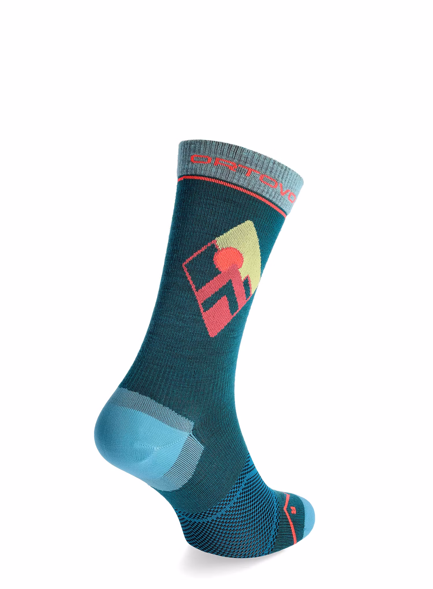 Шкарпетки з мериноса жіночі Ortovox Alpine Light Comp Mid Socks - pacific green