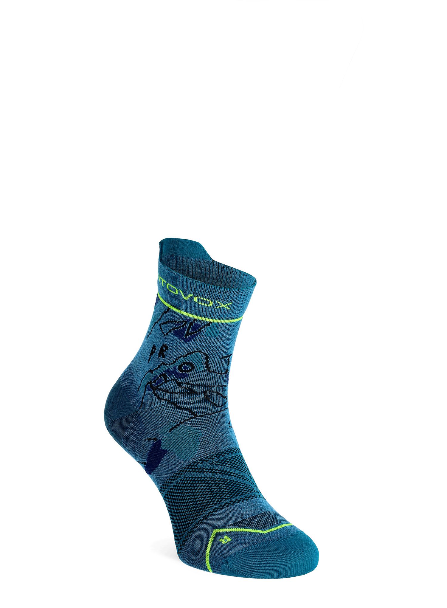 Шкарпетки з мериноса Ortovox Alpine Light Quarter Socks - mountain blue