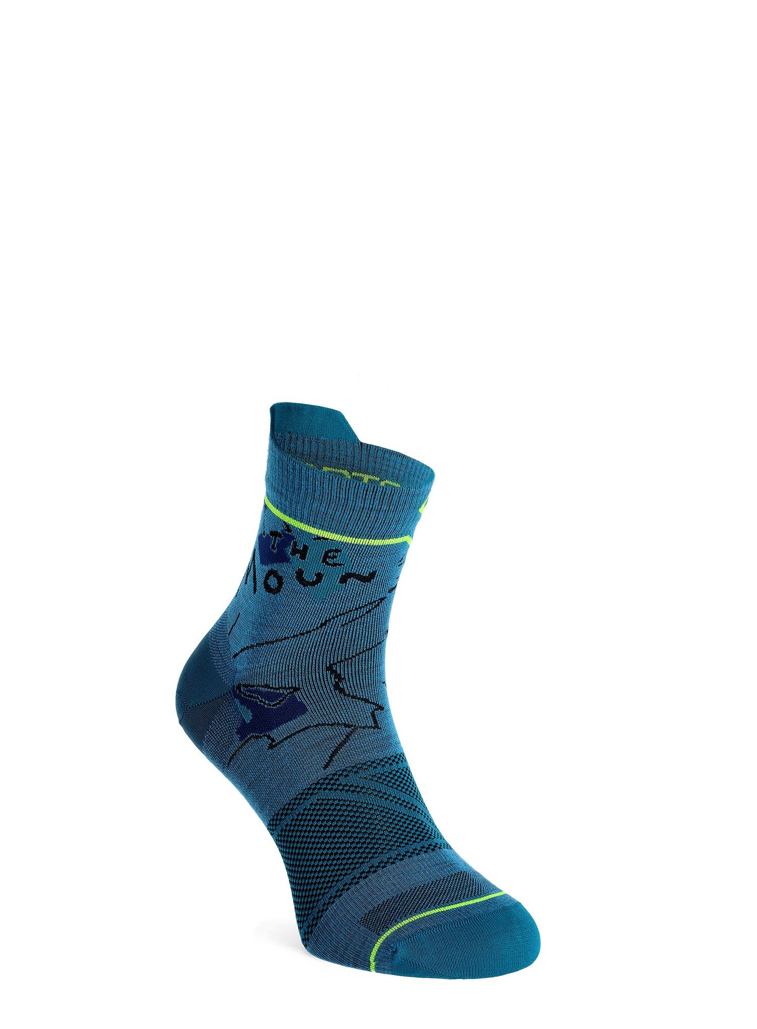 Шкарпетки з мериноса Ortovox Alpine Light Quarter Socks - mountain blue