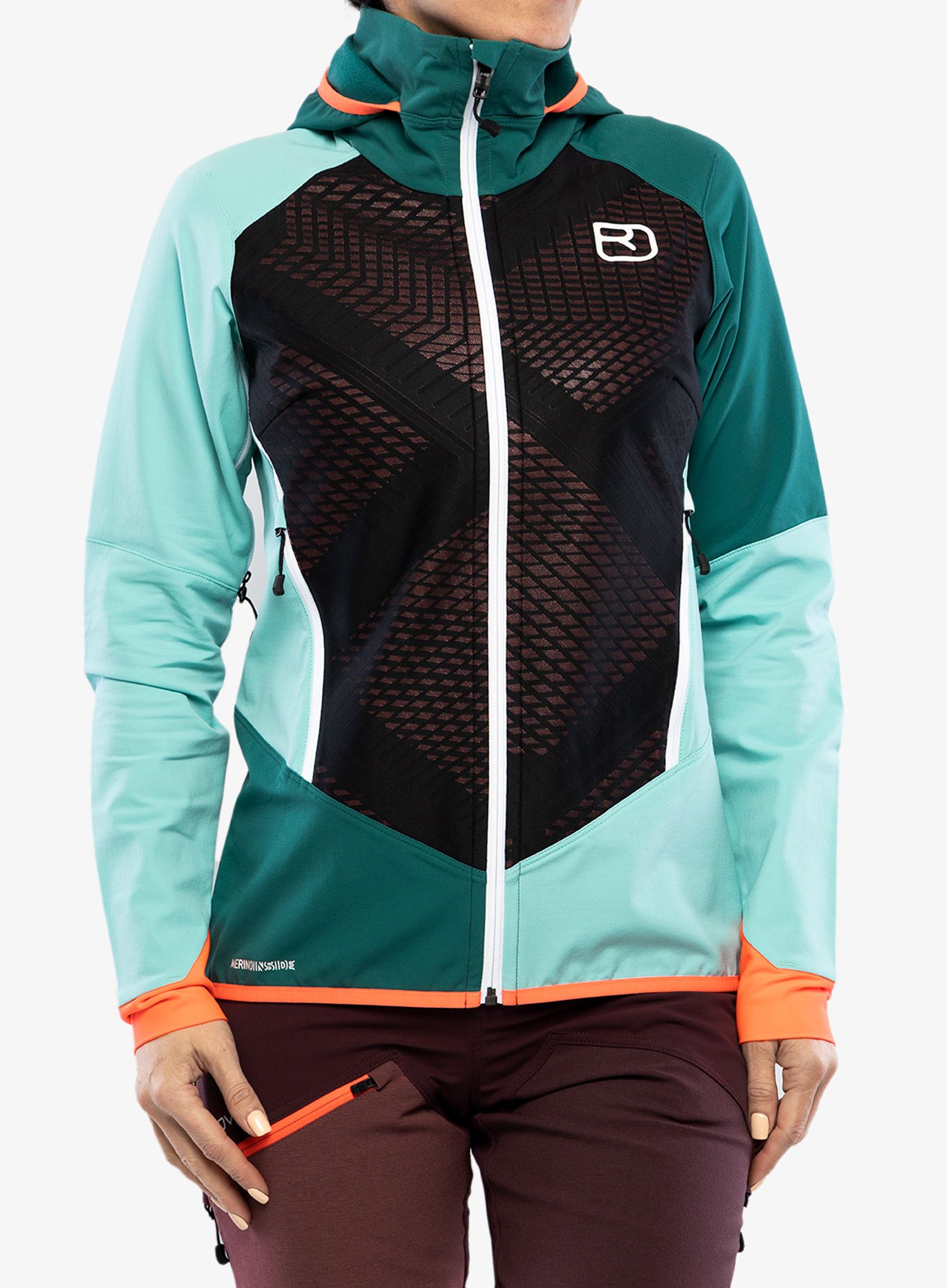 Куртка скітурингова жіноча Ortovox Col Becchei Jacket - ice waterfall