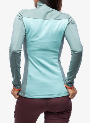 Термокофта жіноча Ortovox Fleece Light Zip Neck - arctic grey