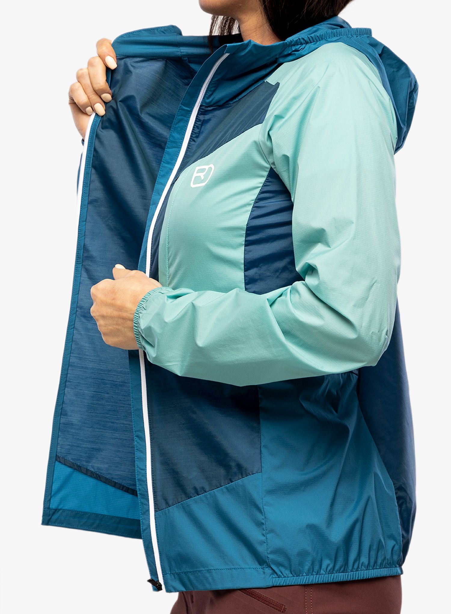 Вітровка жіноча Ortovox Windbreaker Jacket - petrol blue