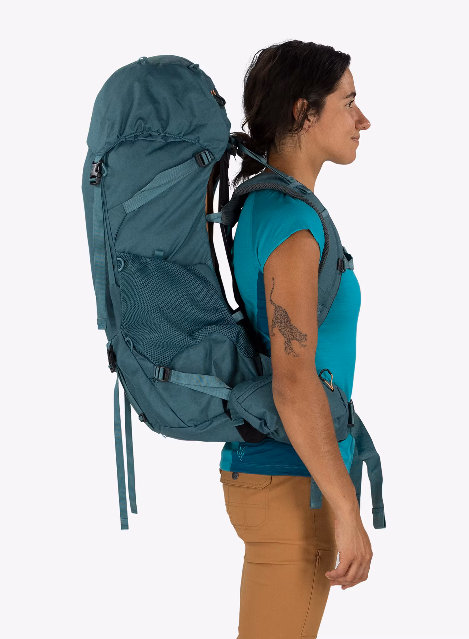 Рюкзак туристичний жіночий Osprey Renn 50 - cascade blue/melon orange