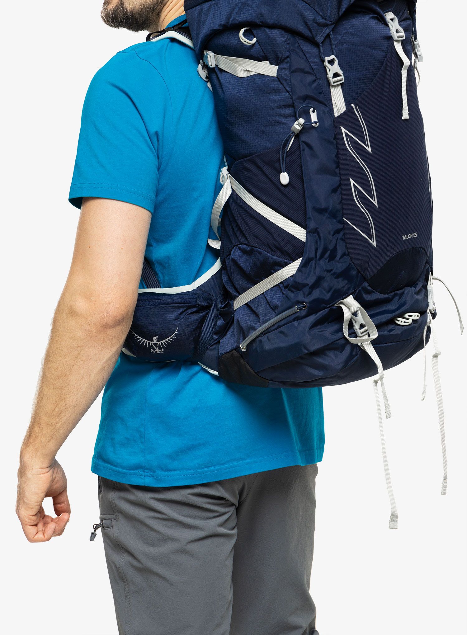 Рюкзак туристичний Osprey Talon 55 - ceramic blue