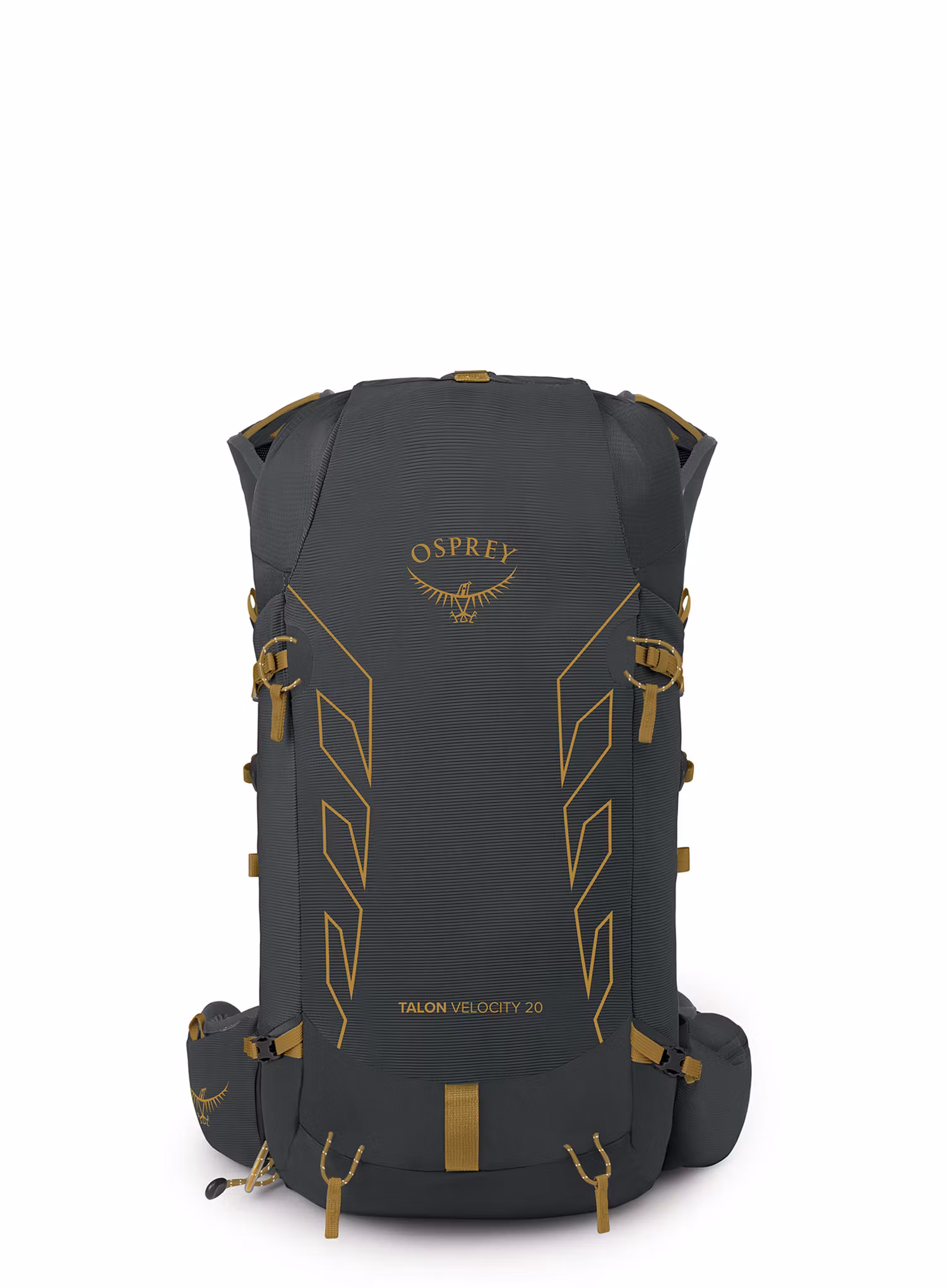 Рюкзак туристичний Osprey Talon Velocity 20 - dark charcoal/tumblew yellow