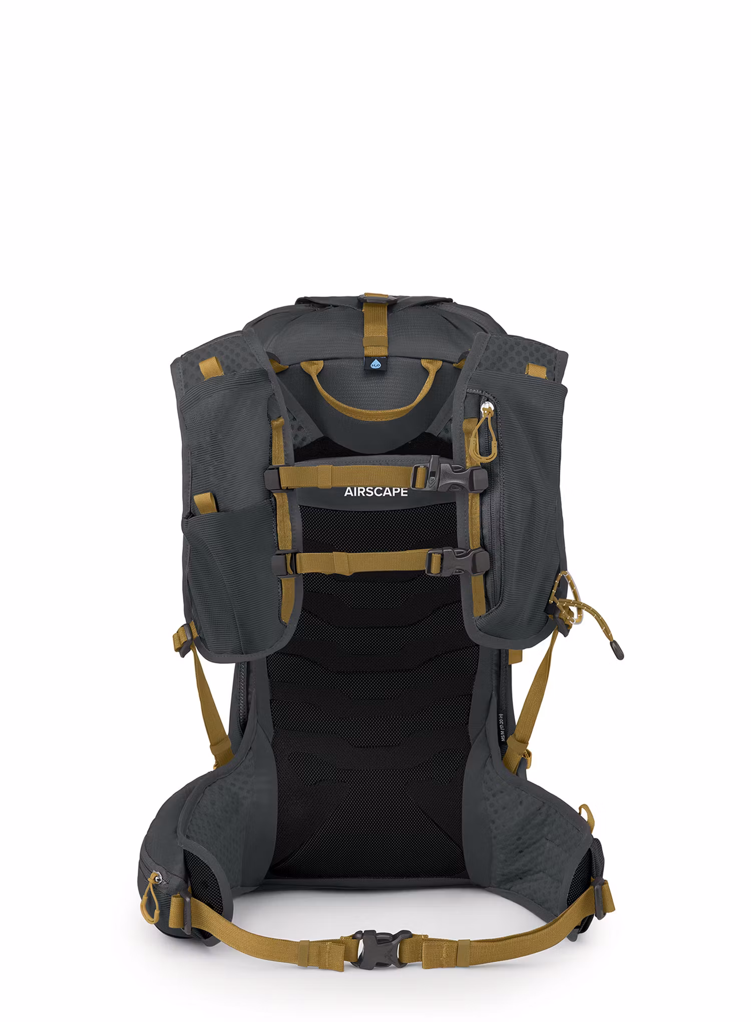 Рюкзак туристичний Osprey Talon Velocity 20 - dark charcoal/tumblew yellow