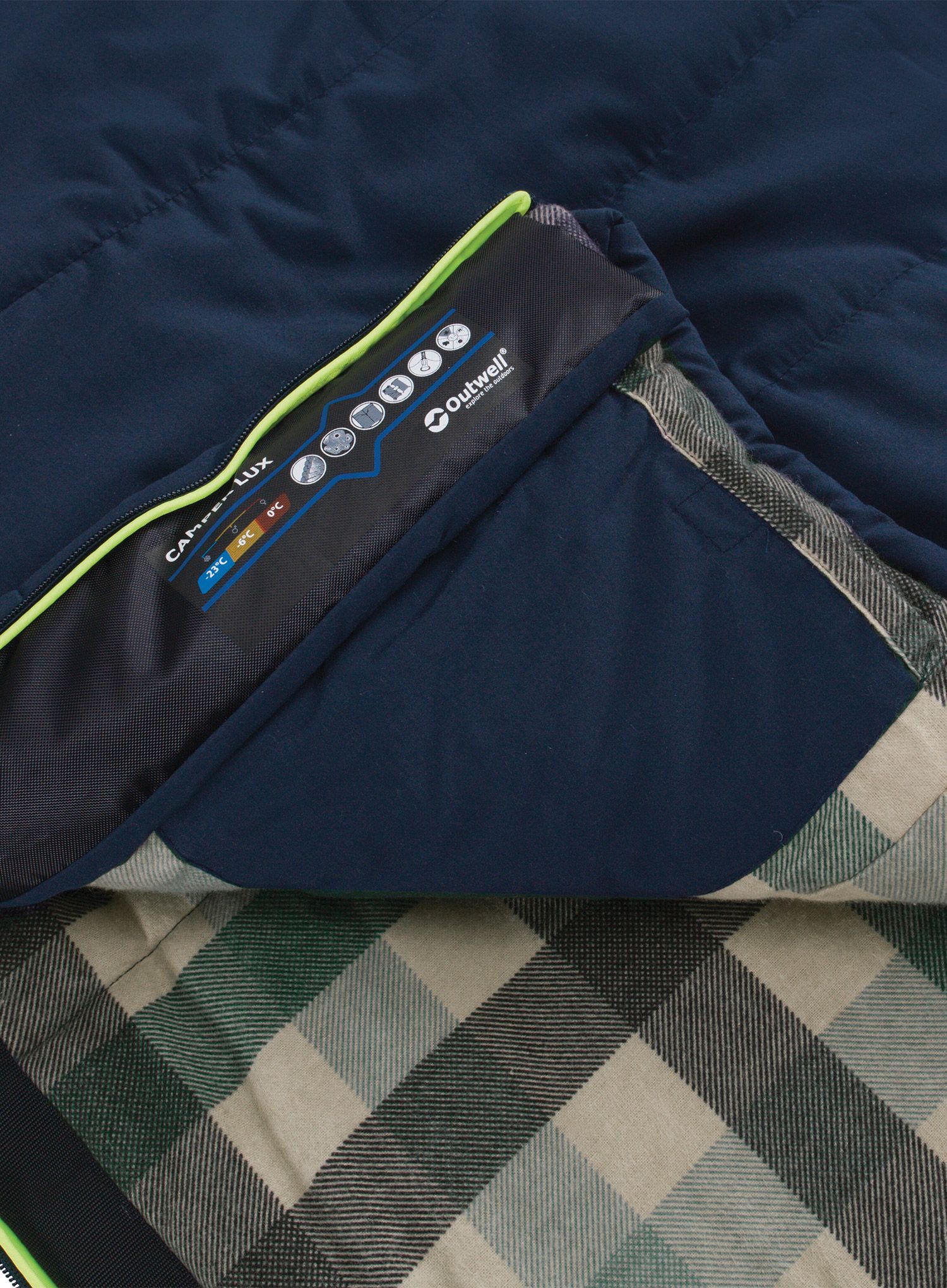 Спальний мішок Outwell Camper Lux (200 cm) - deep blue