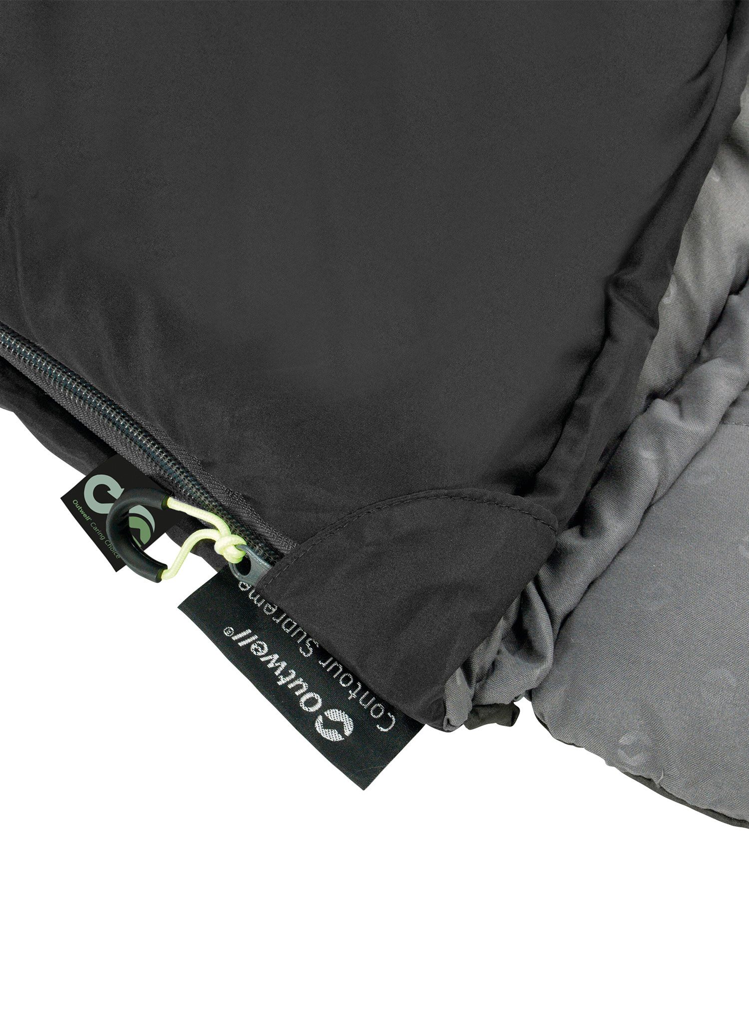 Спальний мішок синтетичний Outwell Contour (190 cm) - midnight black/grey