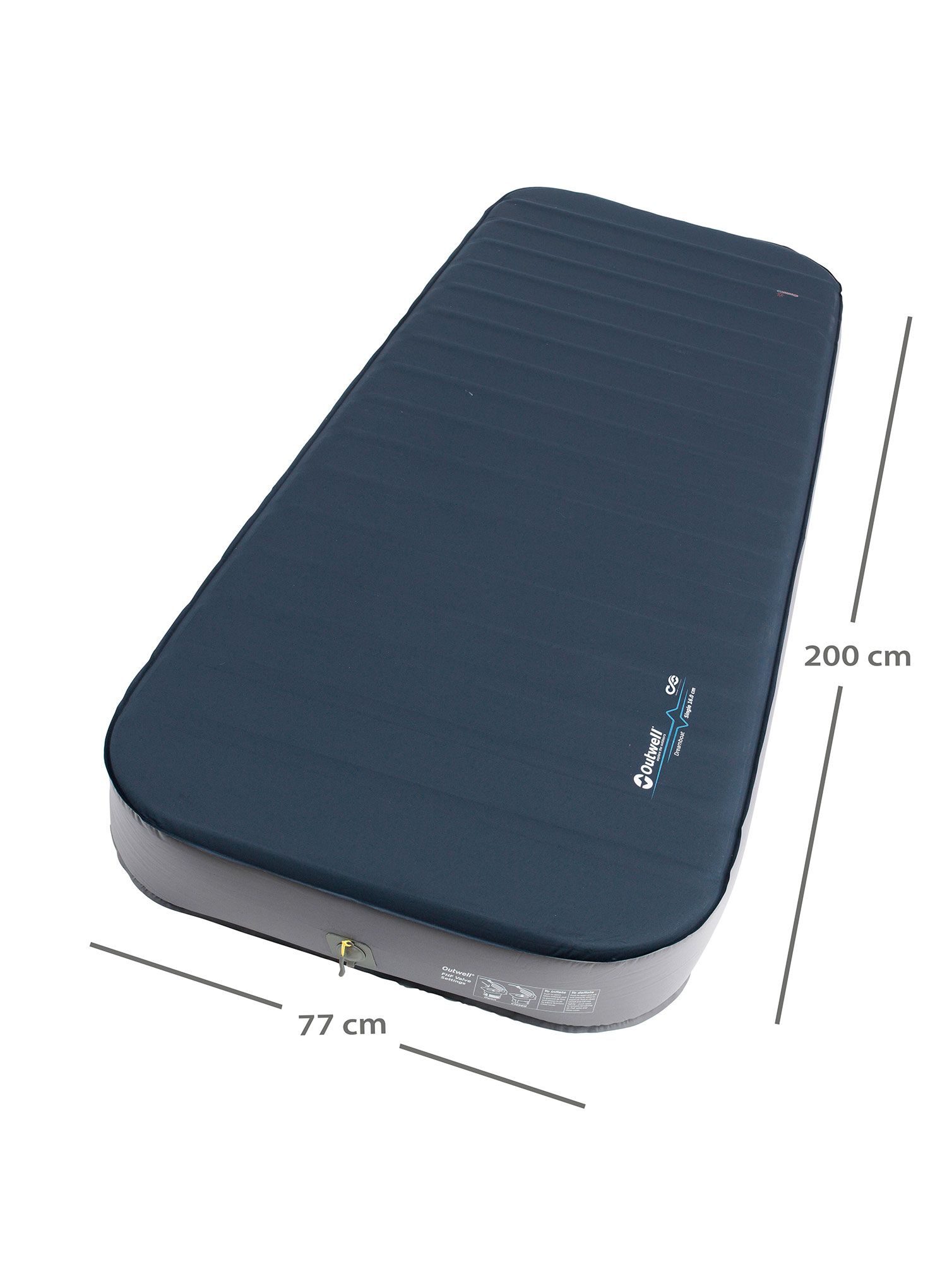 Килимок самонадувний Outwell Dreamboat Single 16.0 cm - night blue
