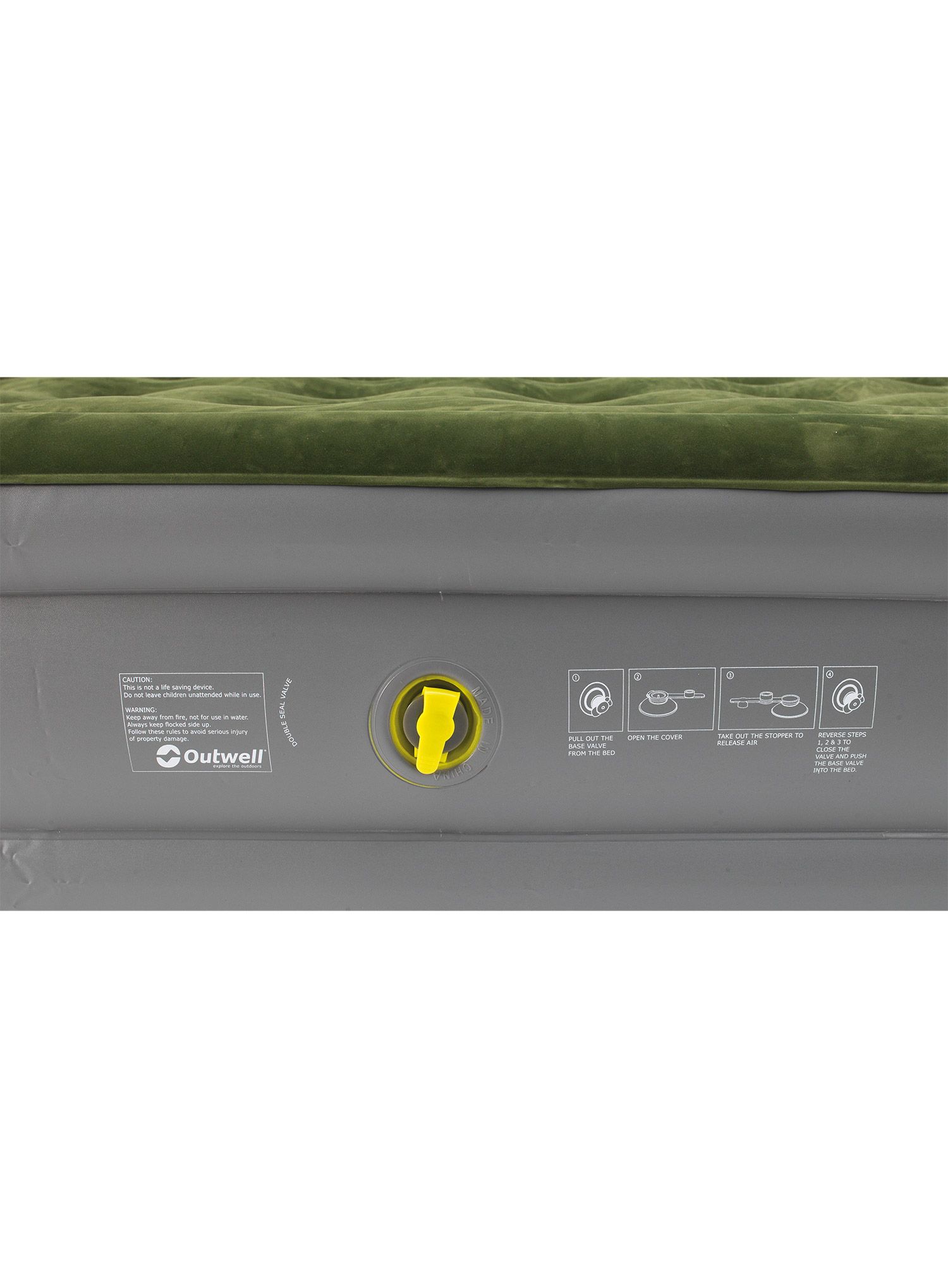 Матрац надувний Outwell Excellent King - dark leaf/grey