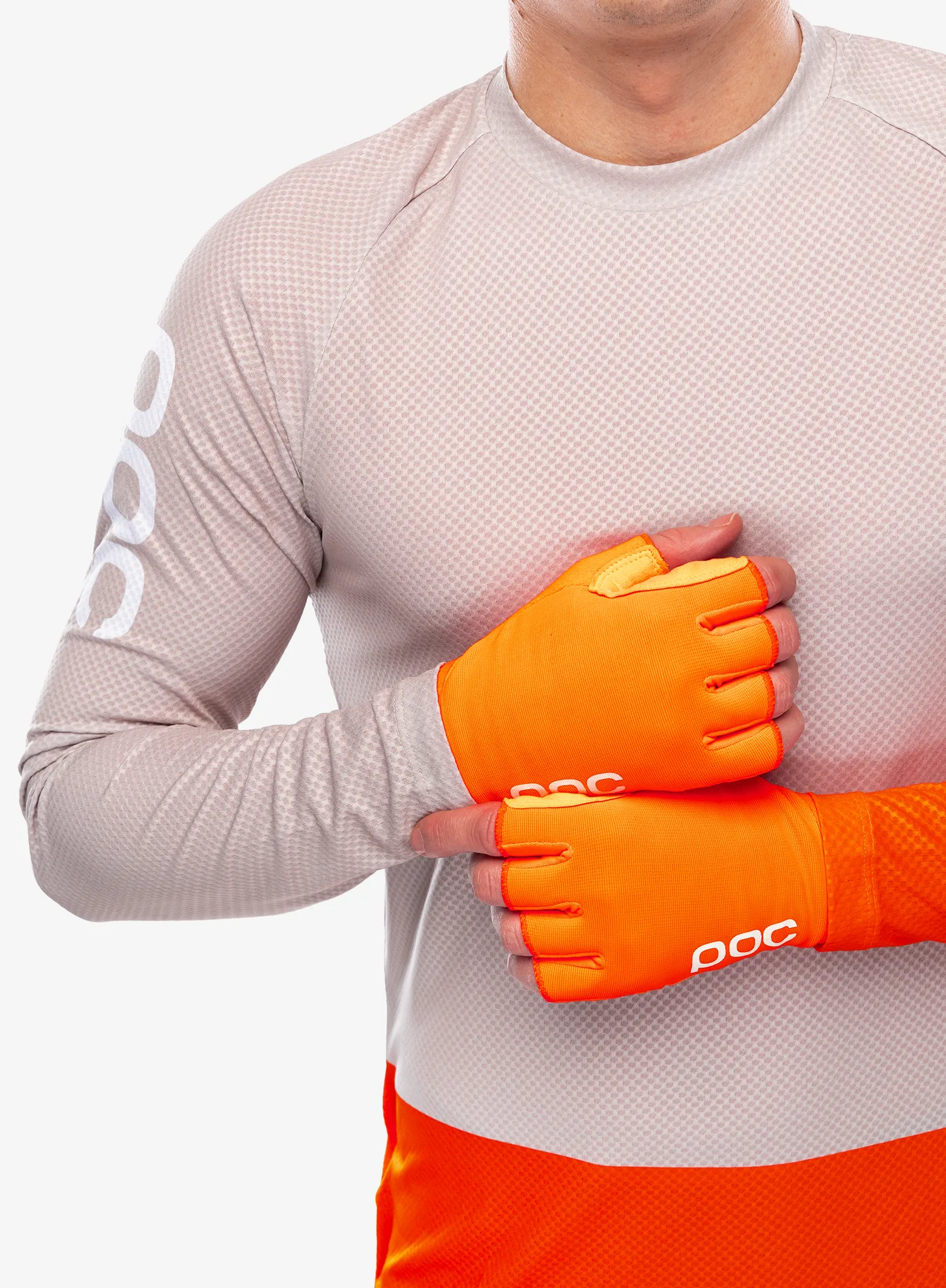 Велосипедні рукавиці POC AVIP Glove Short - zink orange