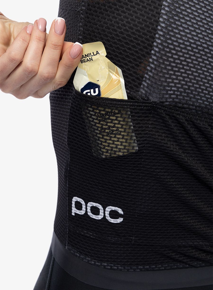 Жіноча велофутболка POC Air Jersey - uranium black