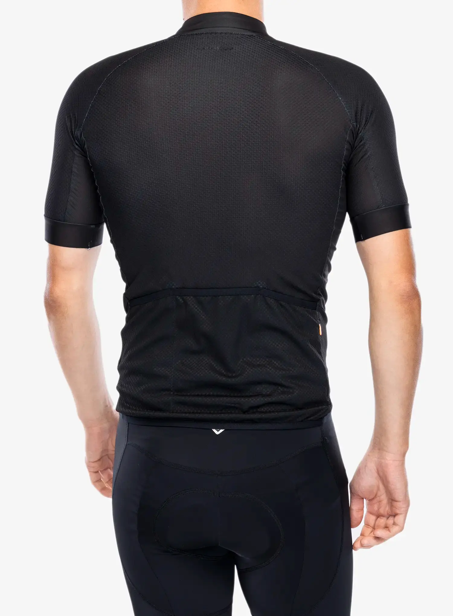 Велофутболка POC Essential Road Logo Jersey - uranium black/hydrogen white