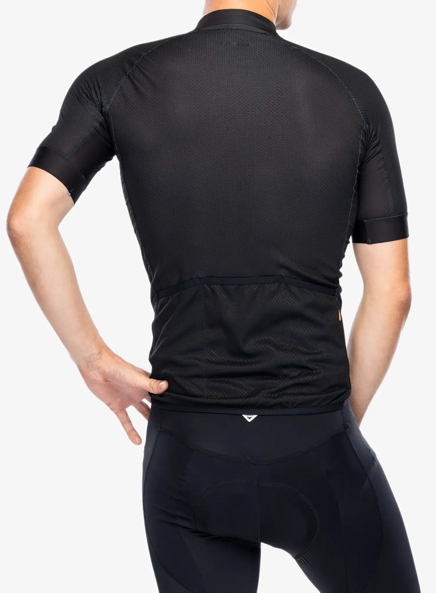 Велофутболка POC Essential Road Logo Jersey - uranium black/hydrogen white