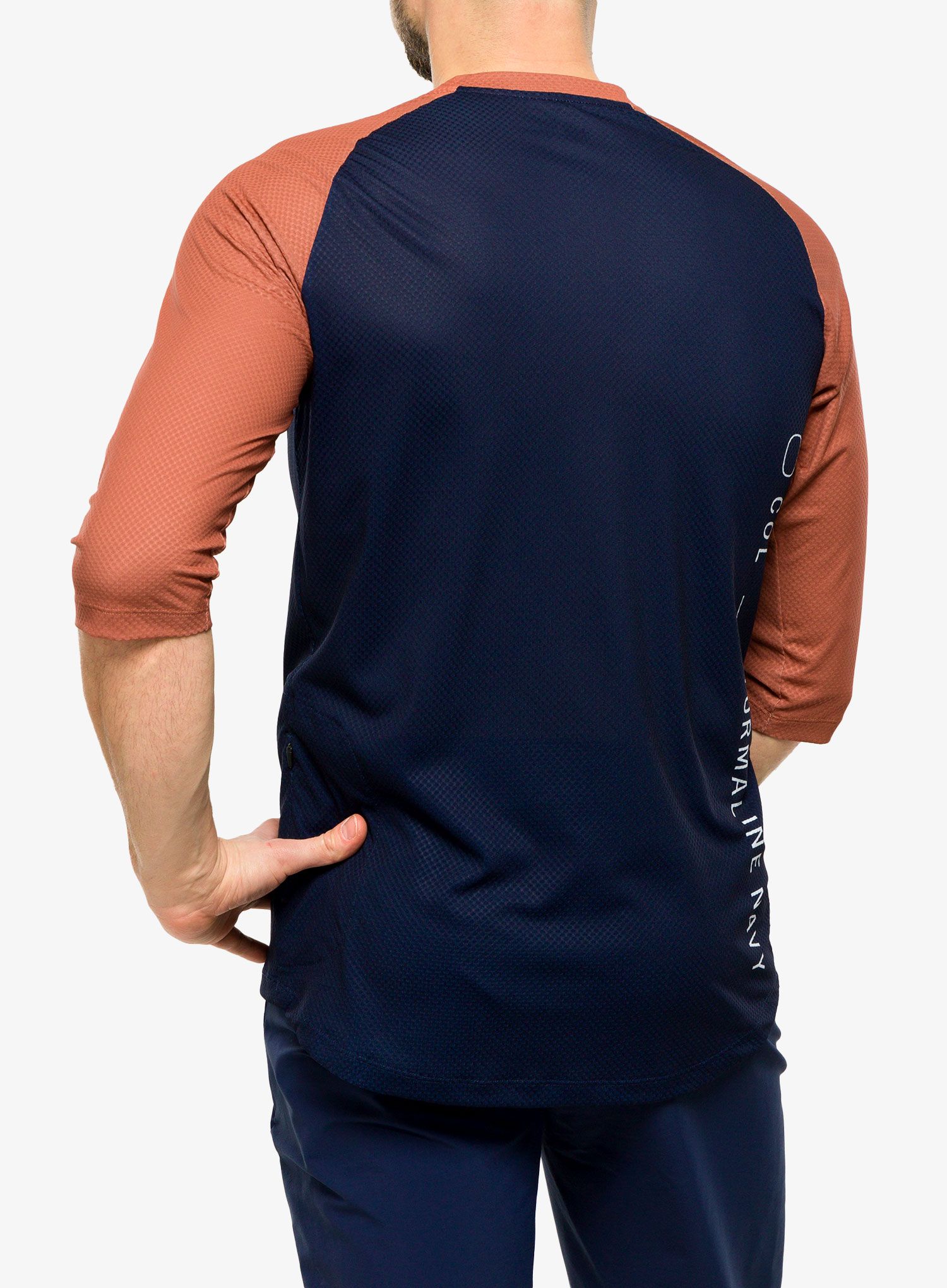 Велофутболка POC MTB Pure 3/4 Jersey - turmaline navy/himalayan salt