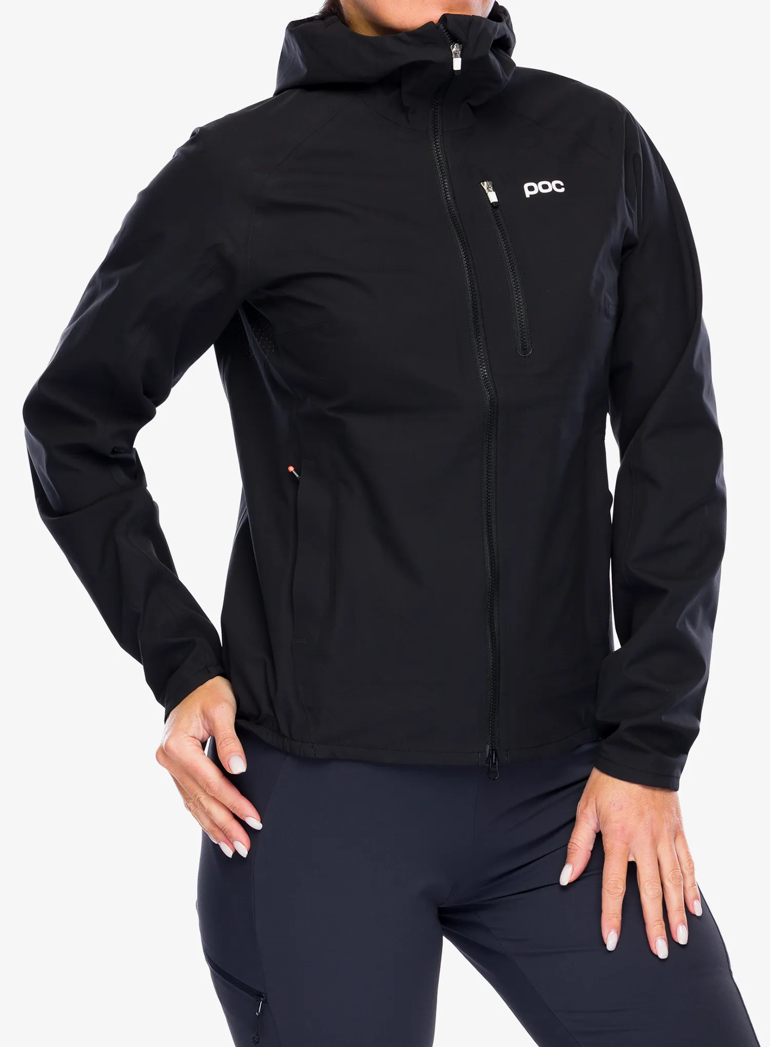 Жіноча велофутболка POC Motion Rain Jacket - black