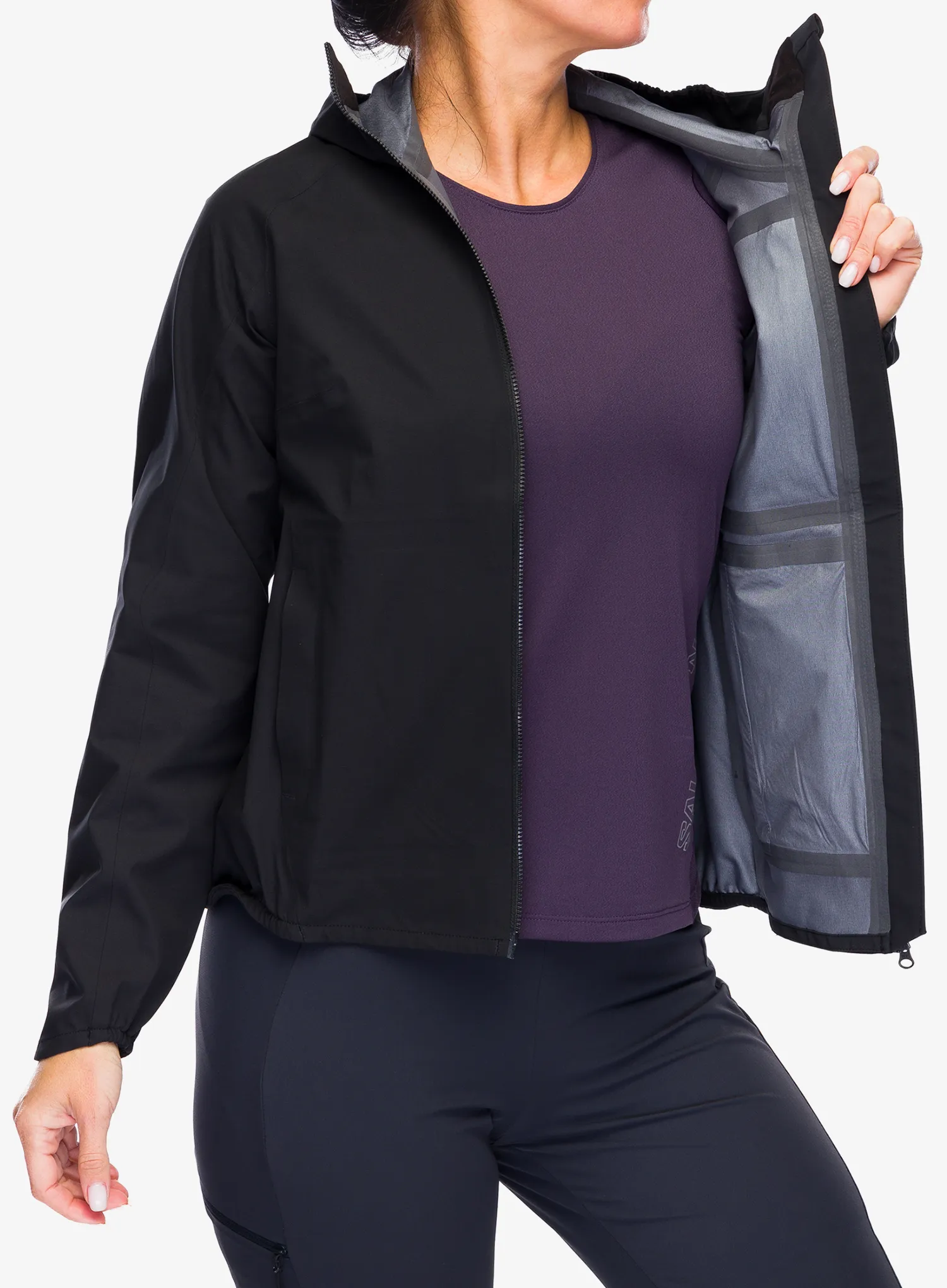 Жіноча велофутболка POC Motion Rain Jacket - black