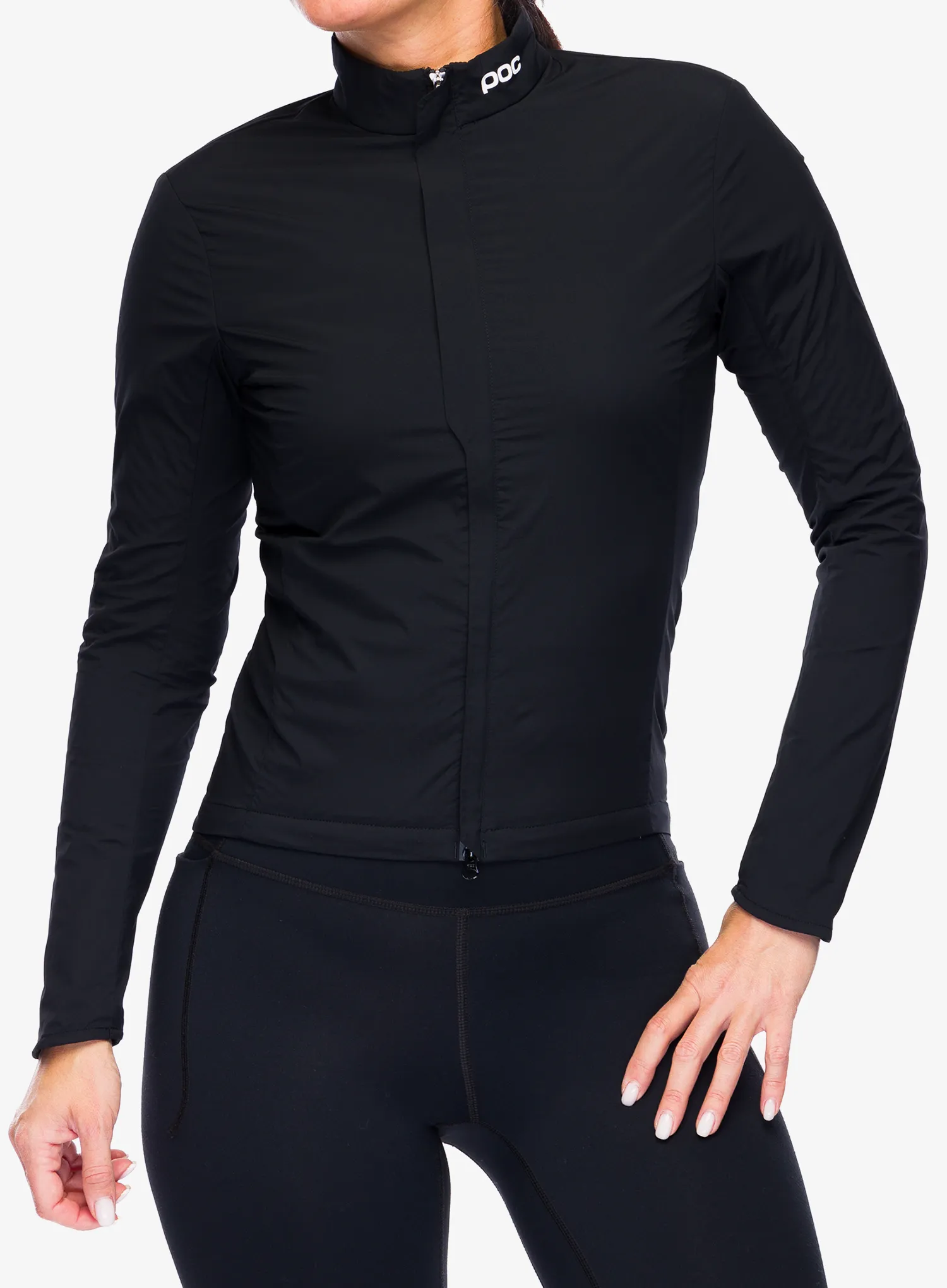 Жіноча велофутболка POC Thermal Splash Jacket - uranium black