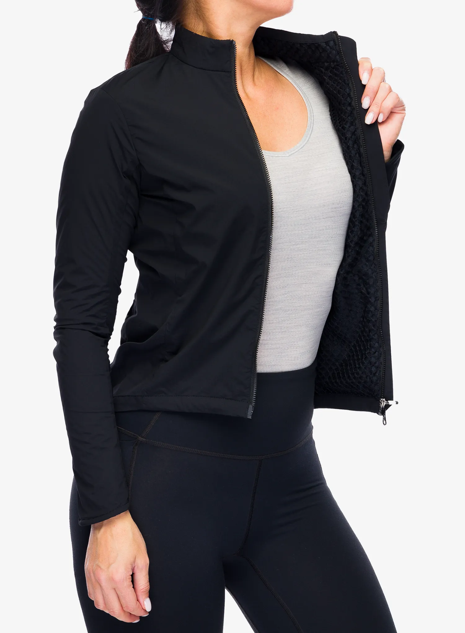 Жіноча велофутболка POC Thermal Splash Jacket - uranium black