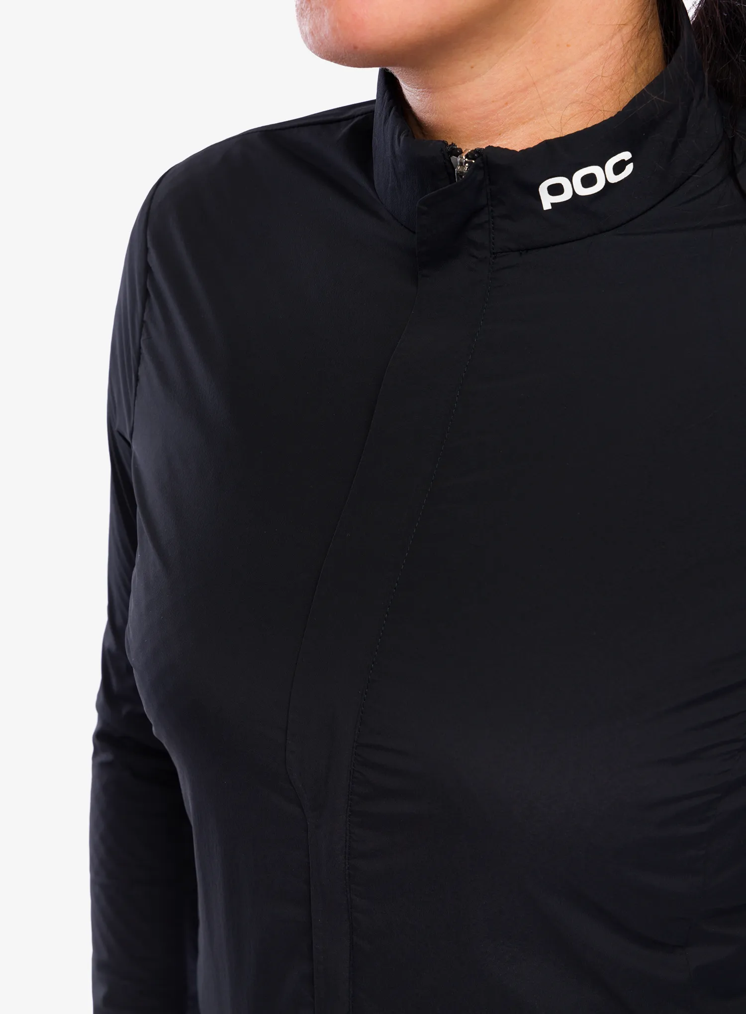 Жіноча велофутболка POC Thermal Splash Jacket - uranium black