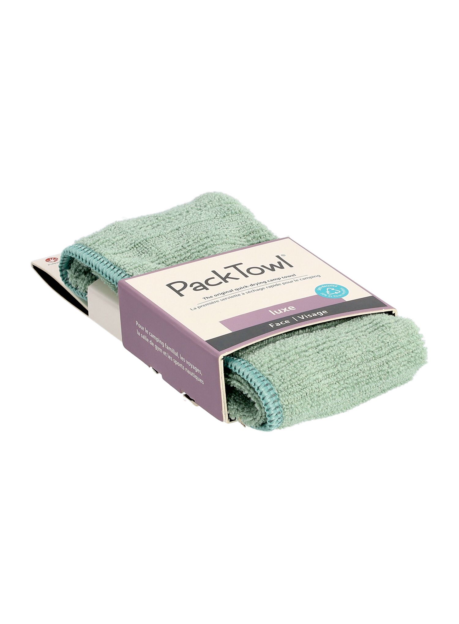 Швидковисихаючий рушник PackTowl Luxe Face - sage