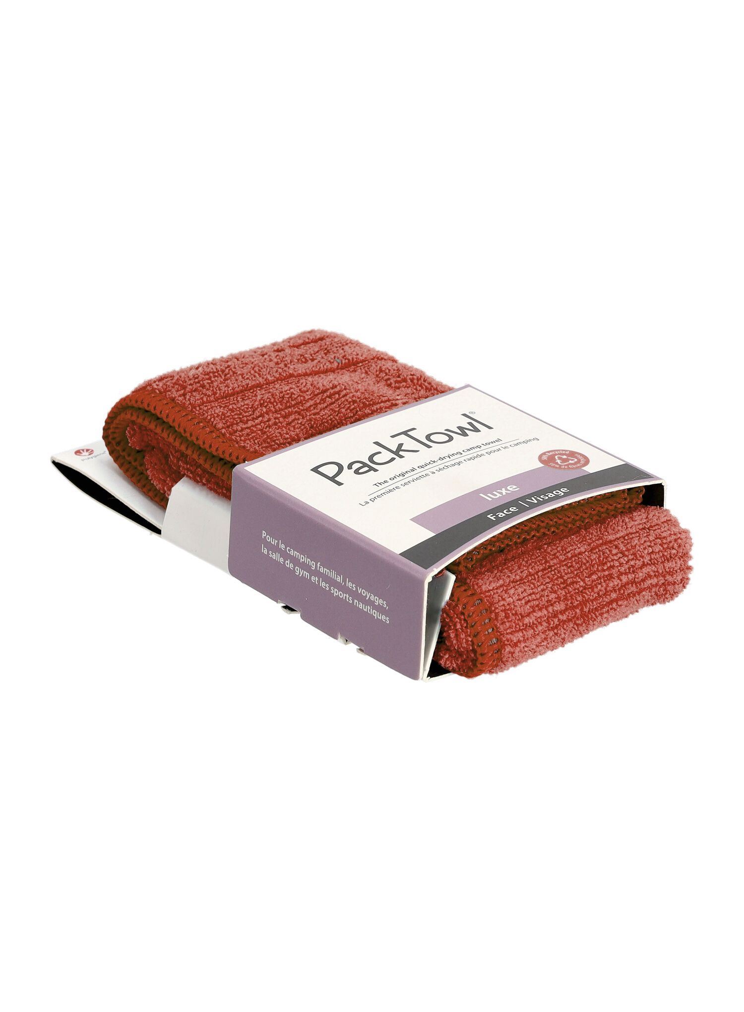 Швидковисихаючий рушник PackTowl Luxe Face - terracotta