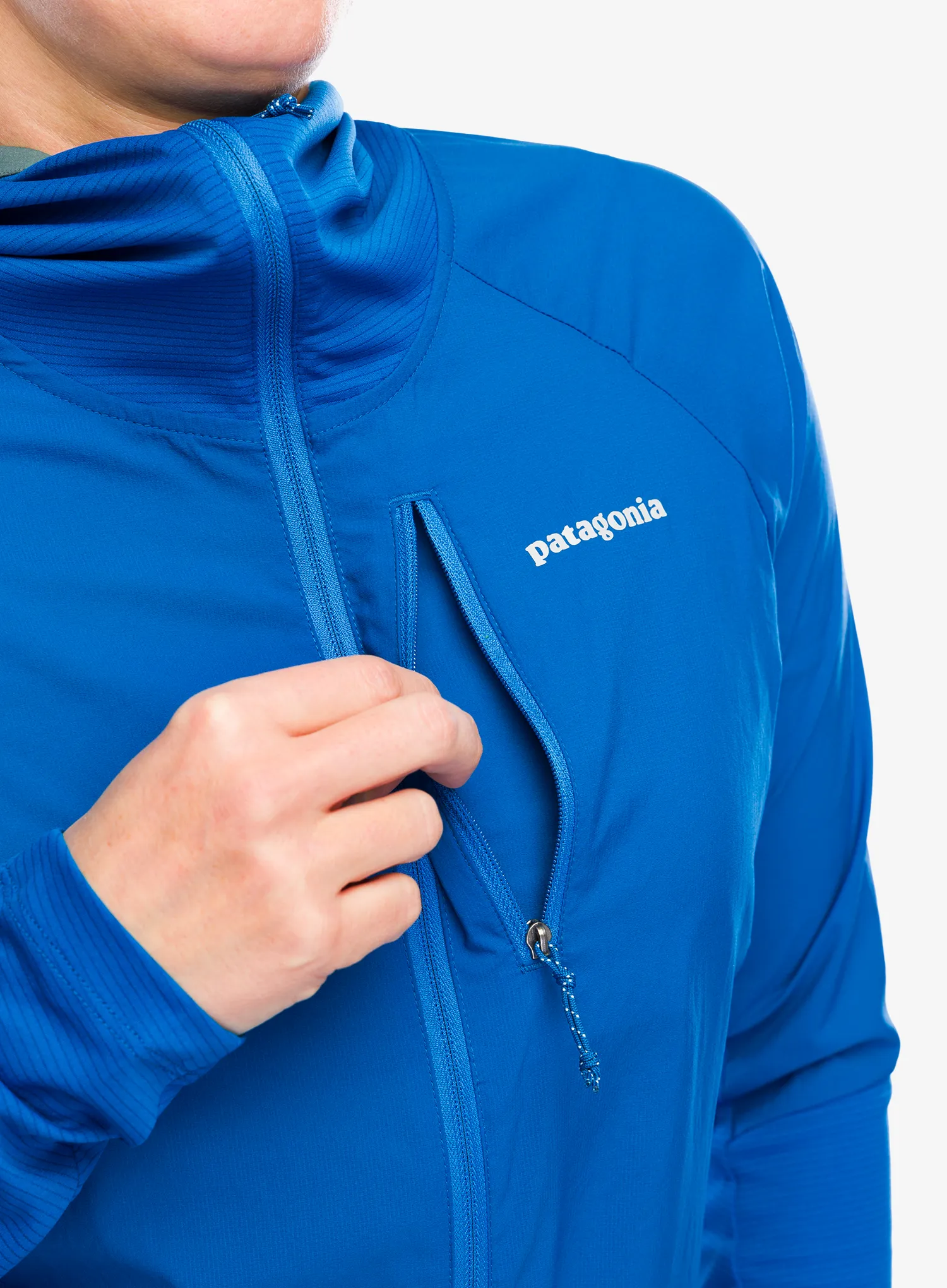 Куртка для бігу жіноча Patagonia Airshed Pro Pullover - endles blue